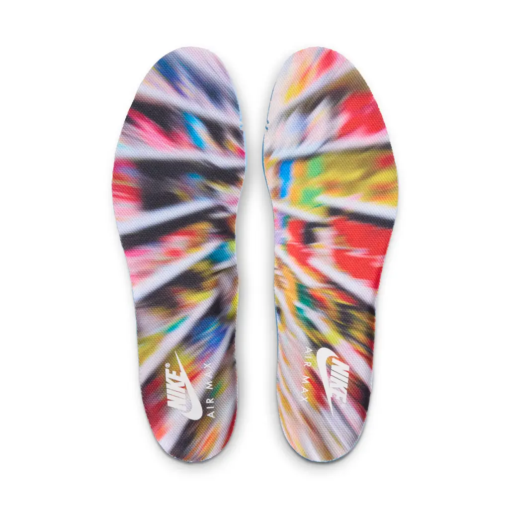 Nike Air Max 95 7-Eleven insole detail showing multicolour insole graphics