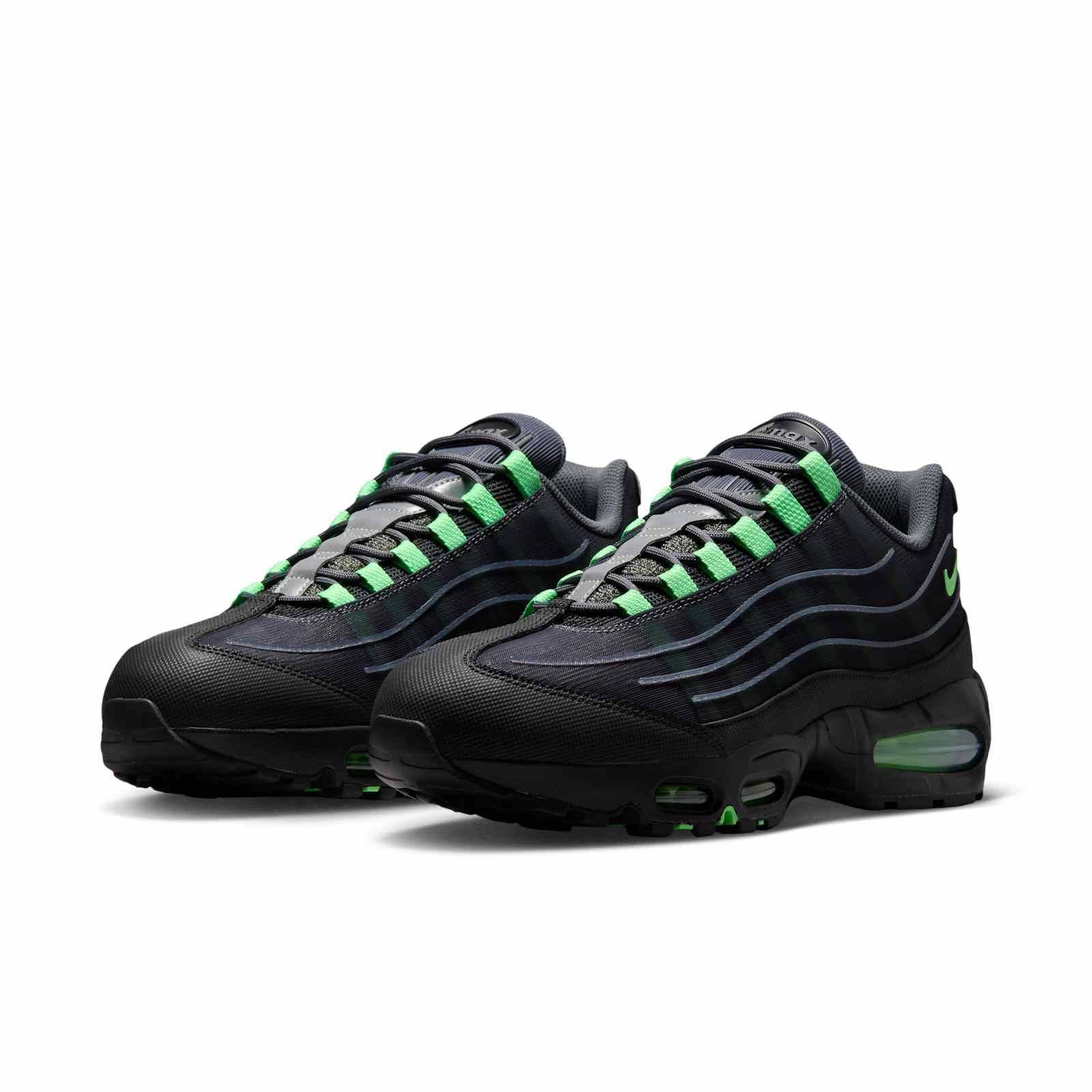 Nike Air Max 95 Big Bubble Black Illusion Green IH7853-004 front