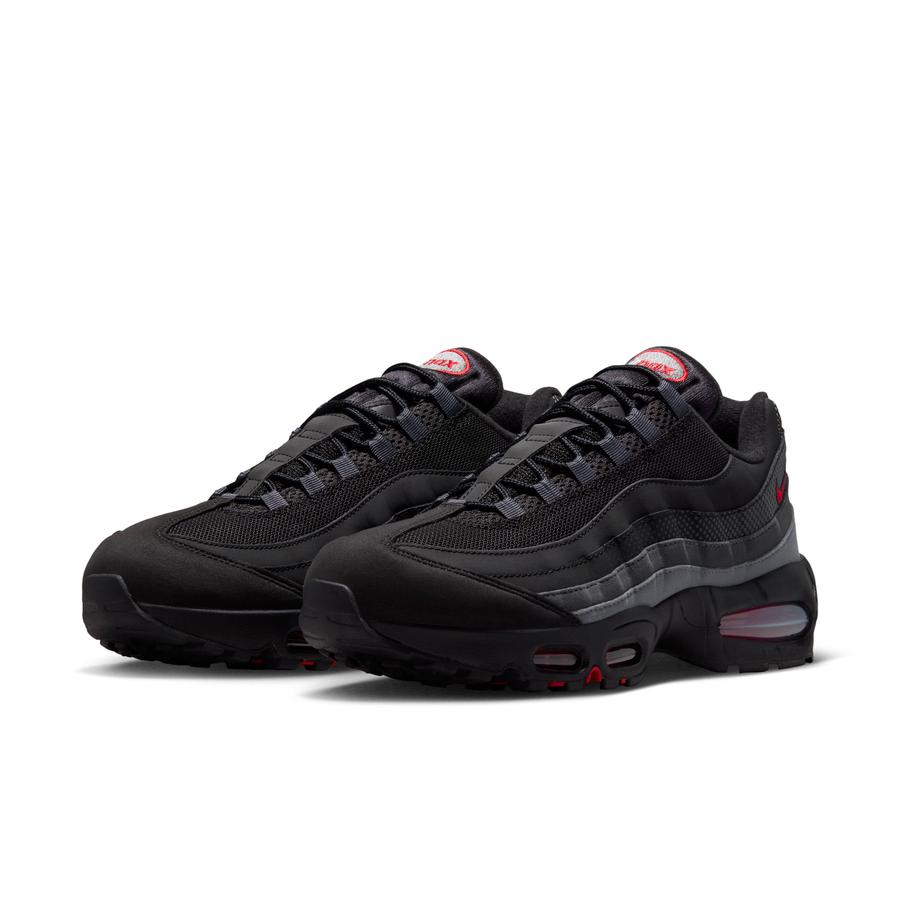 Nike Air Max 95 Black Red Anthracite Pair