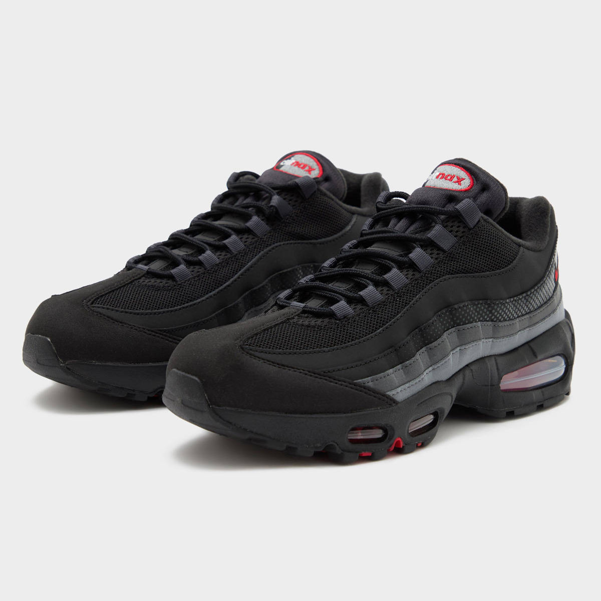 Nike Air Max 95 Black Red Anthracite Pair