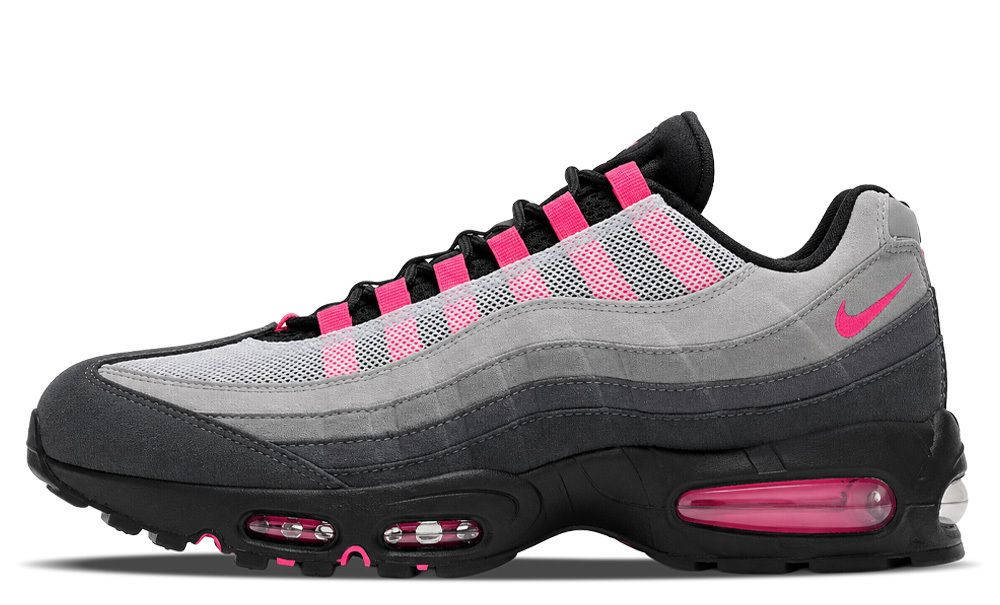 Nike Air Max 95 Black Tongue Pack Pink Mockup