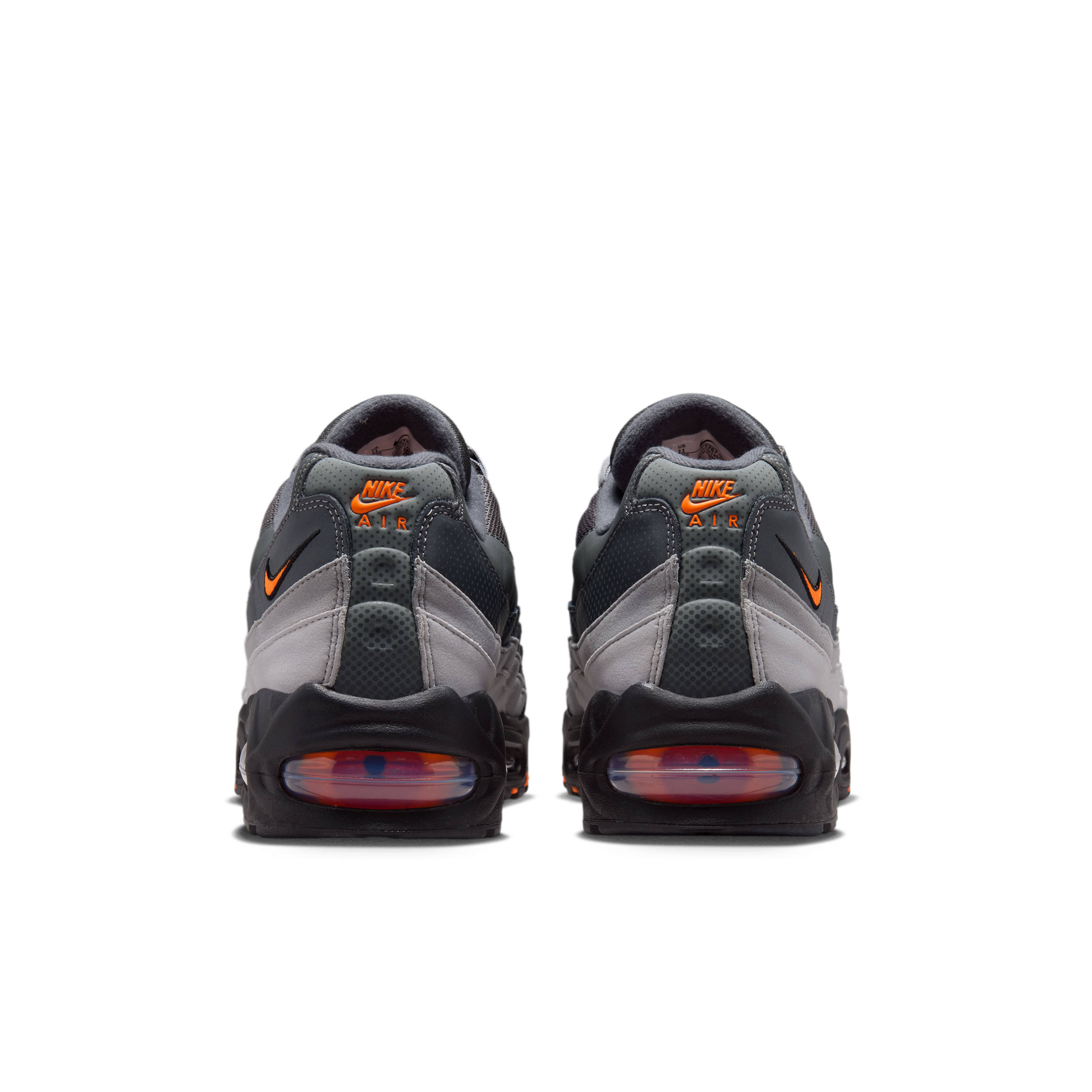 Nike Air Max 95 Black Total Orange Heel