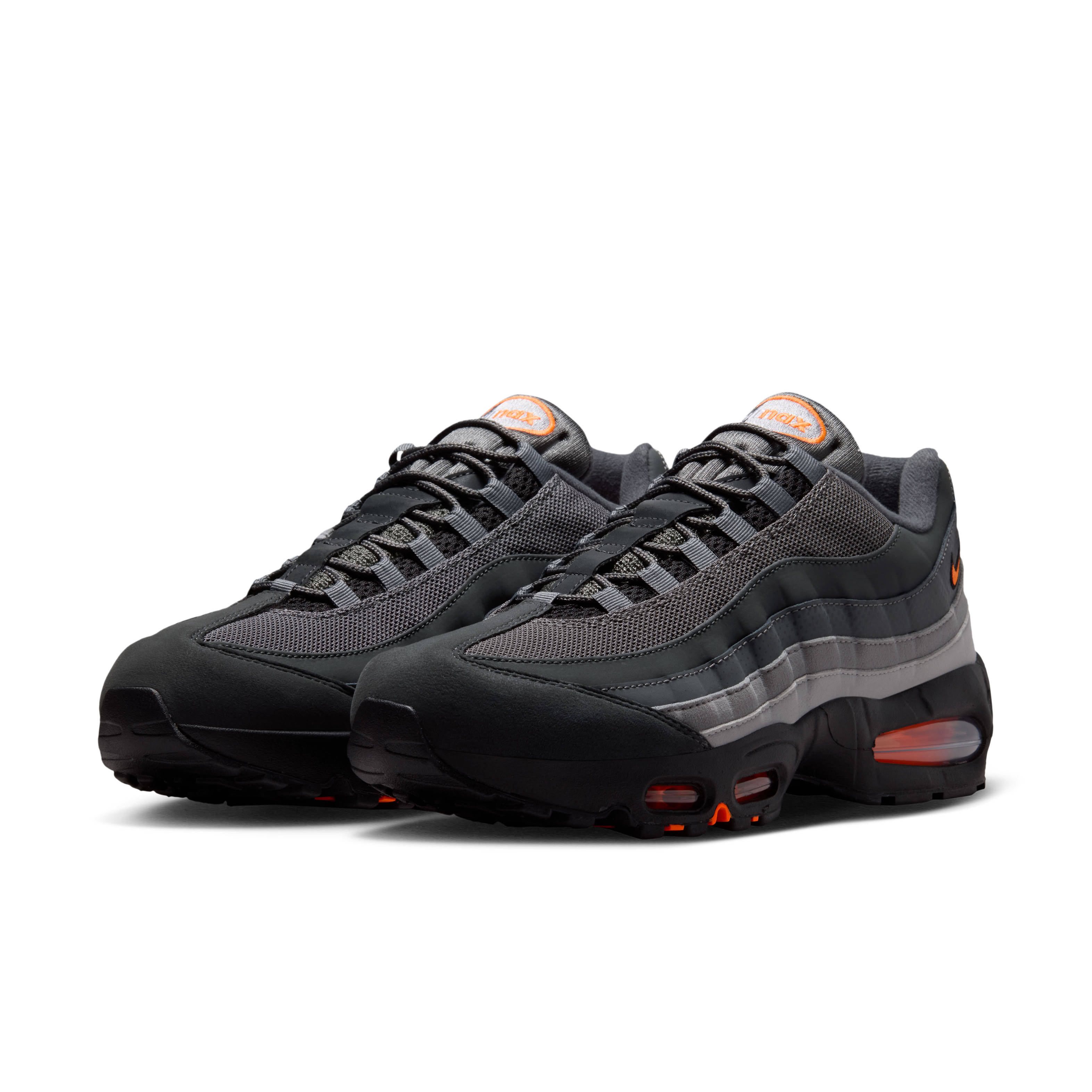 Nike Air Max 95 Black Total Orange Pair