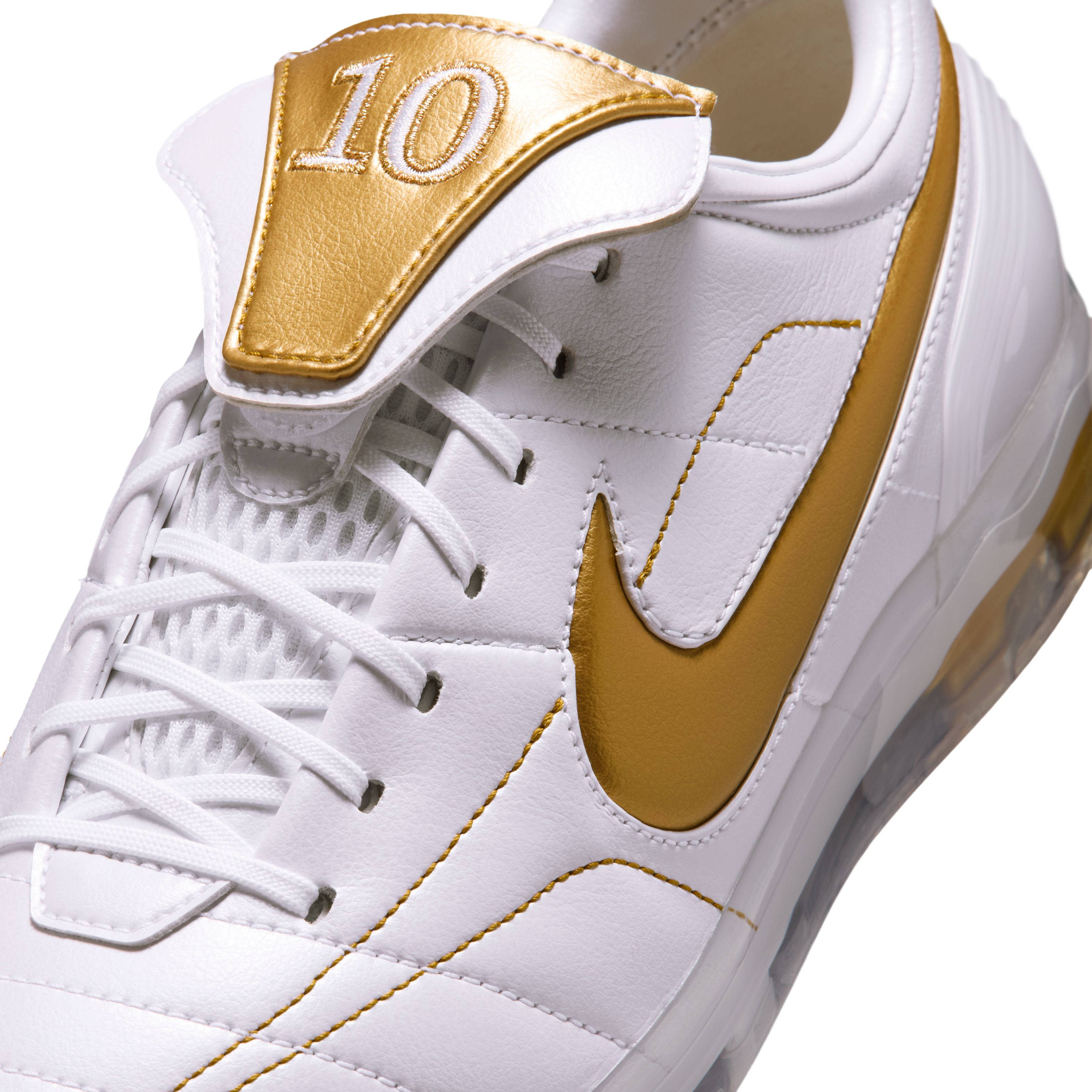 Nike Cryoshot Tiempo Legend R10 White Gold IQ8164-100 tongue