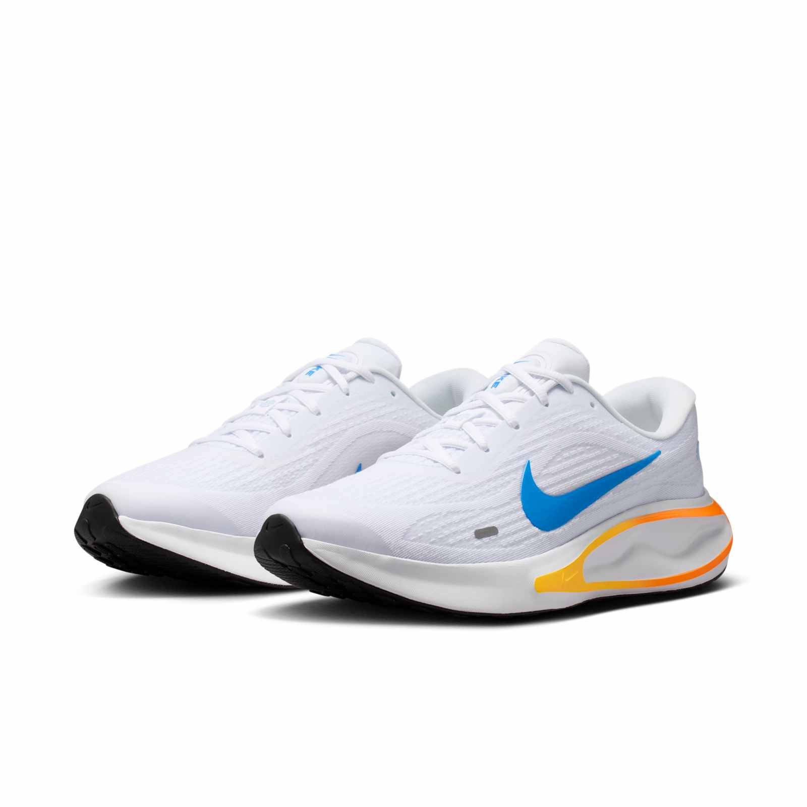 Nike Journey Run White Total Orange Blue FN0228-111 front