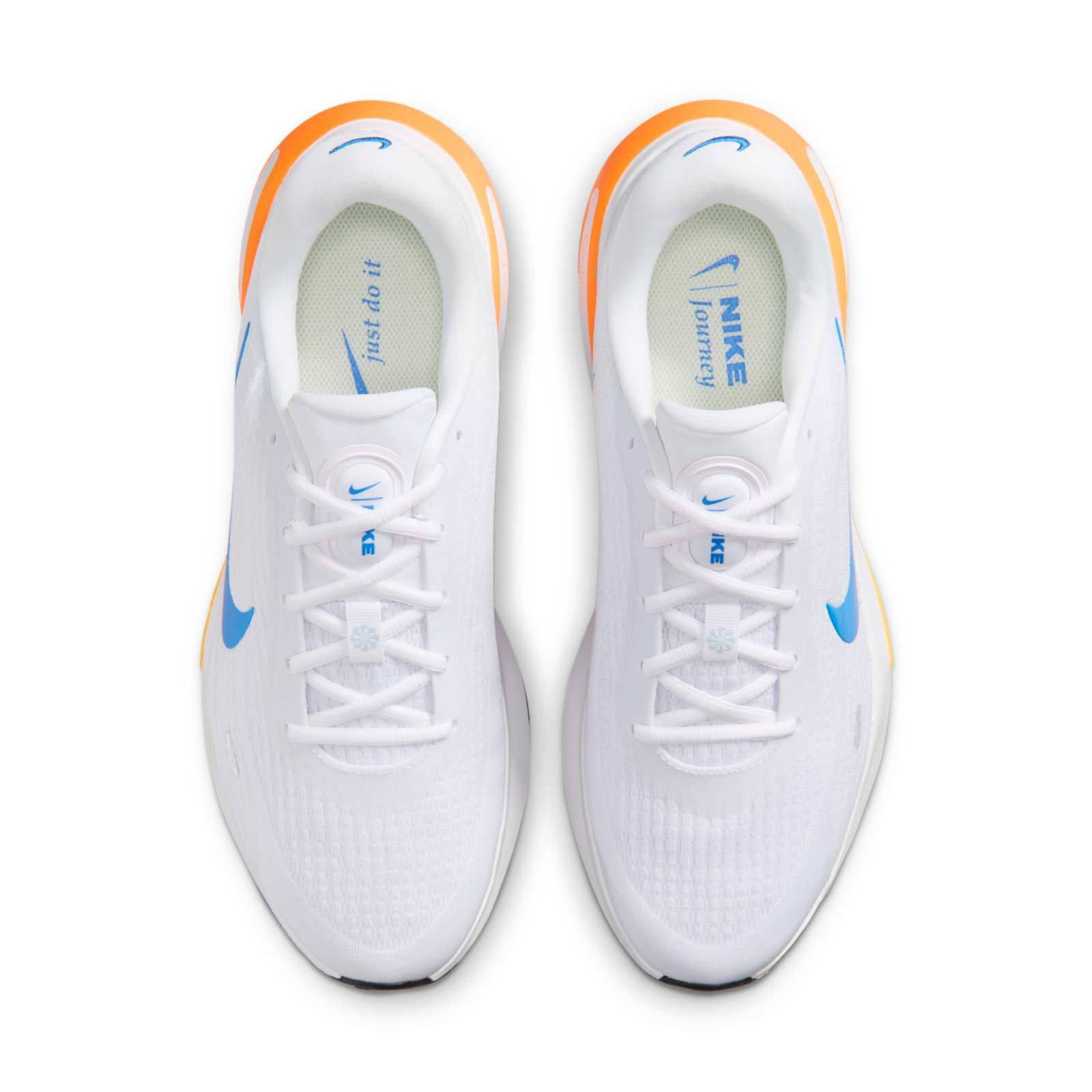 Nike Journey Run White Total Orange Blue FN0228-111 middle