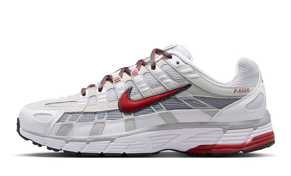 Nike P-6000 White Platinum Red