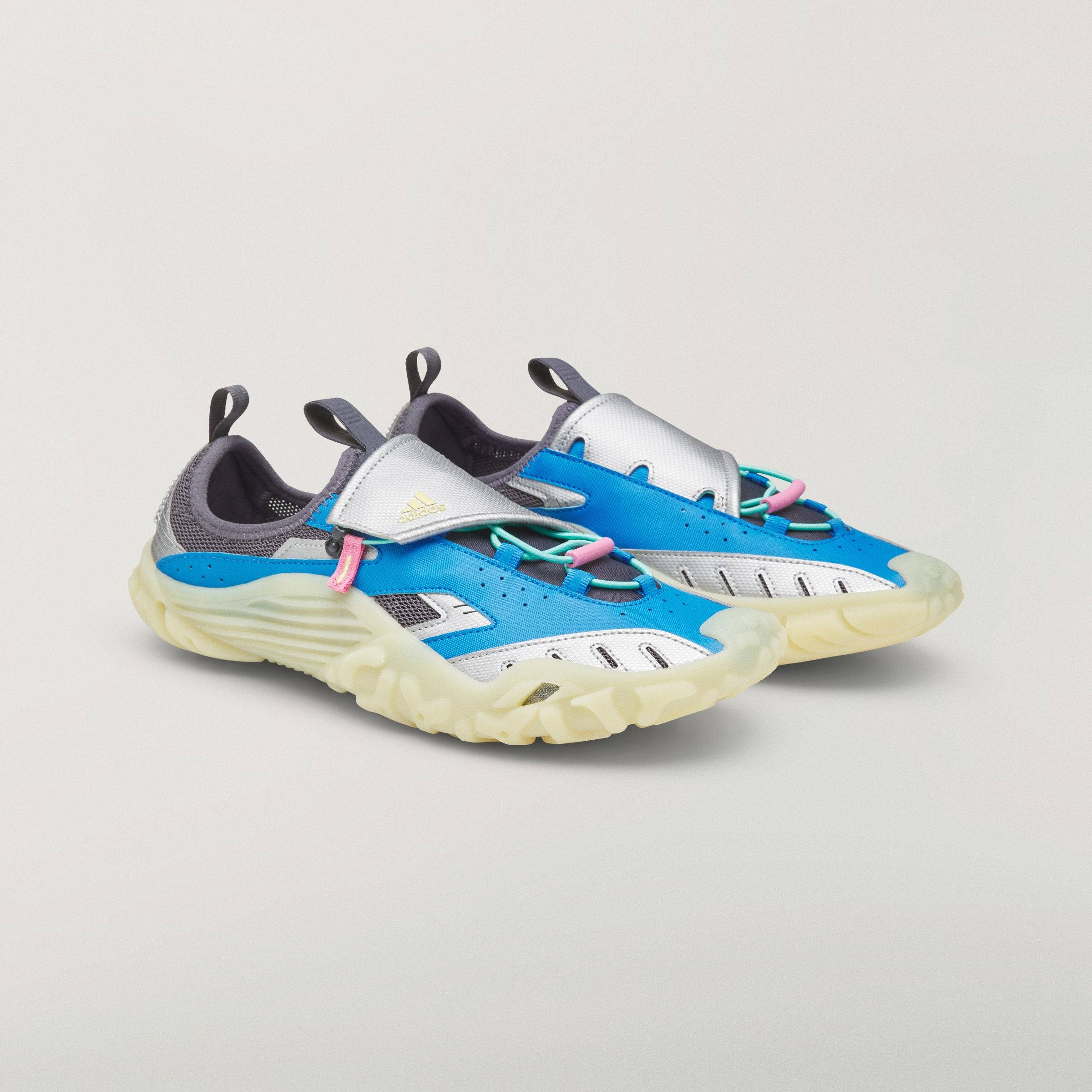 Pharrell Williams x adidas Water Moc Lucid Ray Blue FRONT