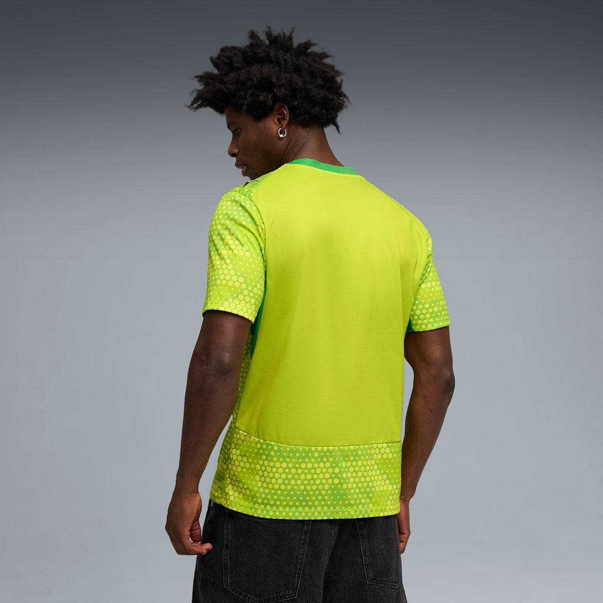 SALEHE BEMBURY x GHANA x PUMA Goalkeeper Jersey Lime 787099-88 back