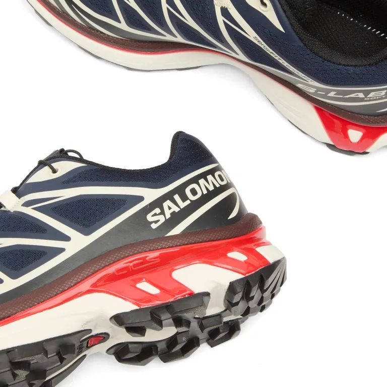 Salomon XT-6 Maritime Blue Red L49105400 heel