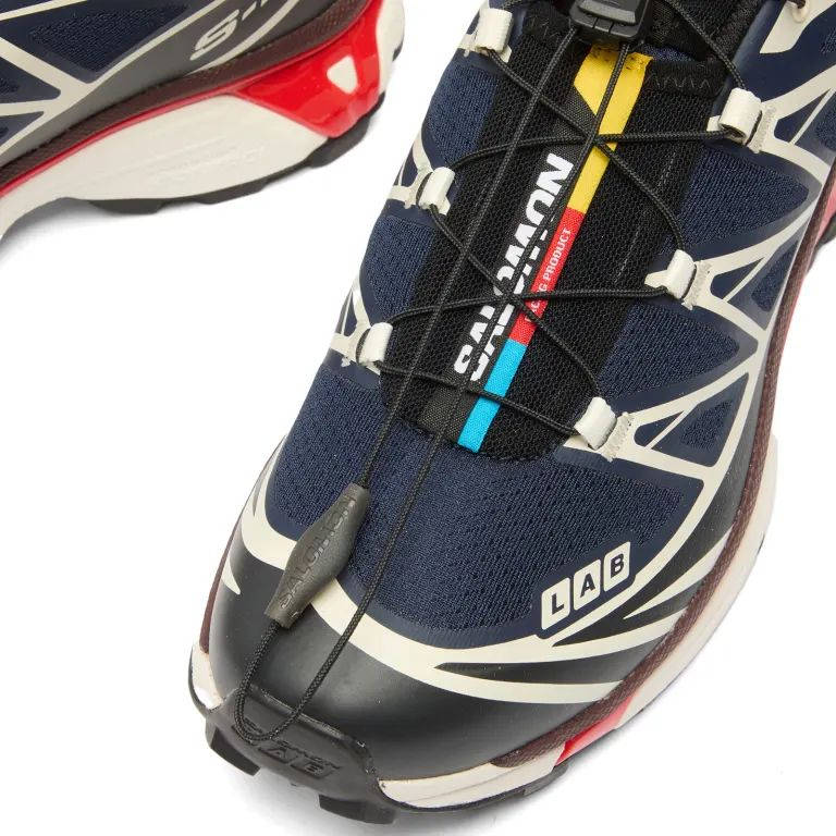 Salomon XT-6 Maritime Blue Red L49105400 toe