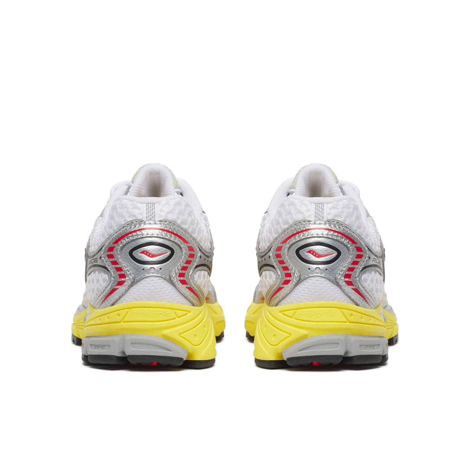 Saucony ProGrid Ride 1 White Buttercup Heel