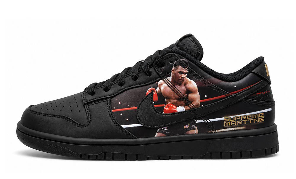 Supreme x Martine Rose x Nike Dunk Low Mike Tyson Black