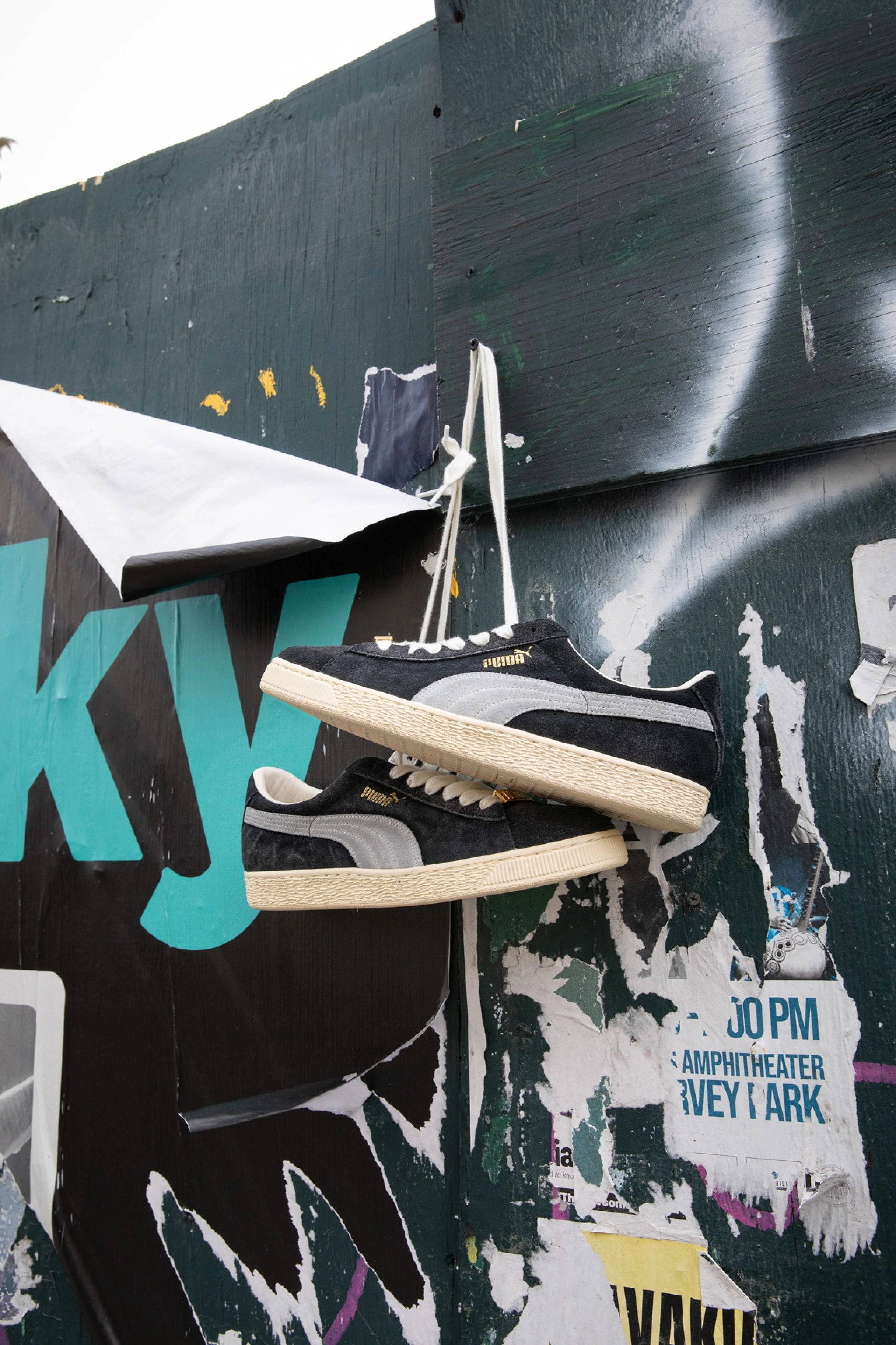 A$AP Rocky x PUMA Suede 94 Black White 408735-01 side