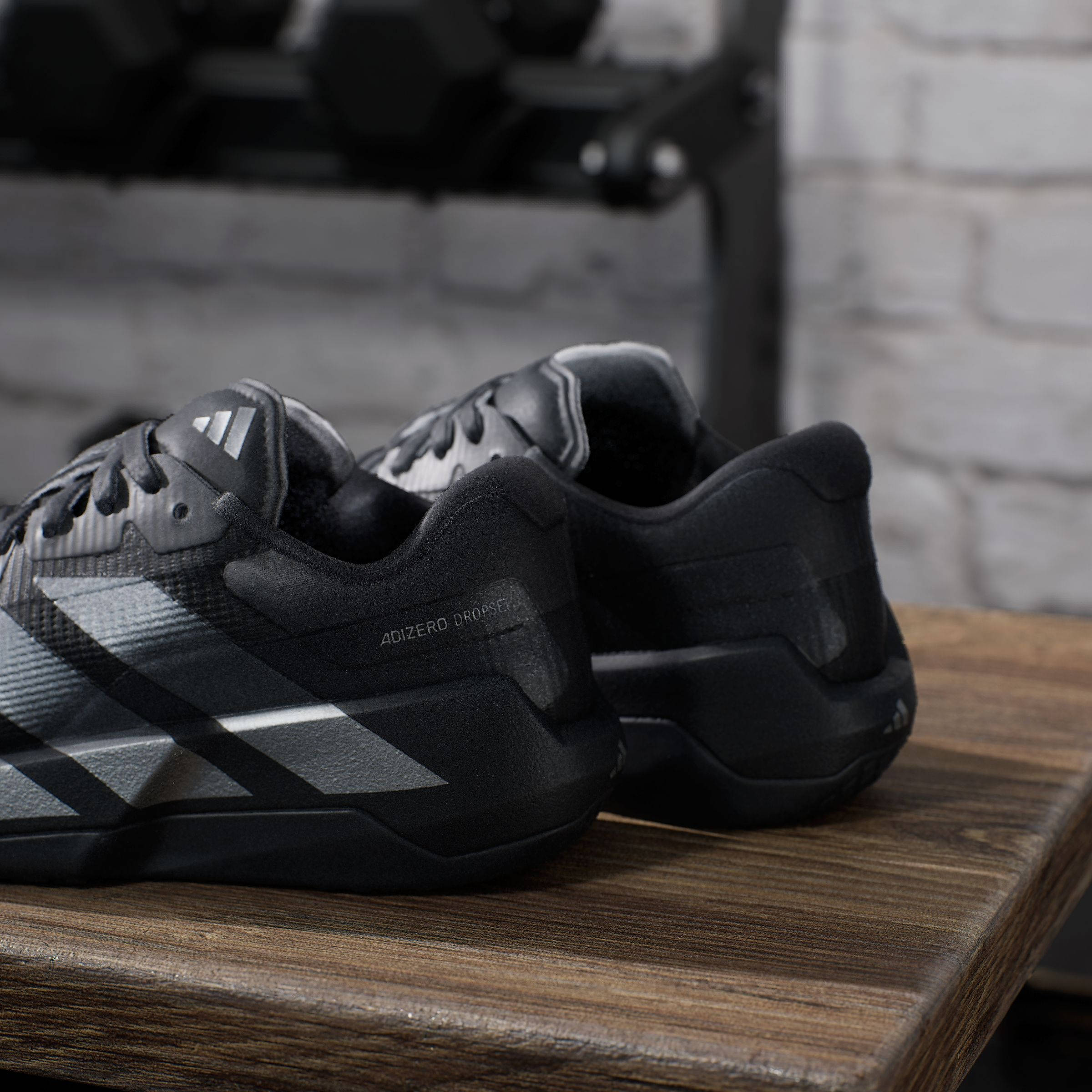 adidas Adizero Dropset Black Iron Metallic KH6712 heel