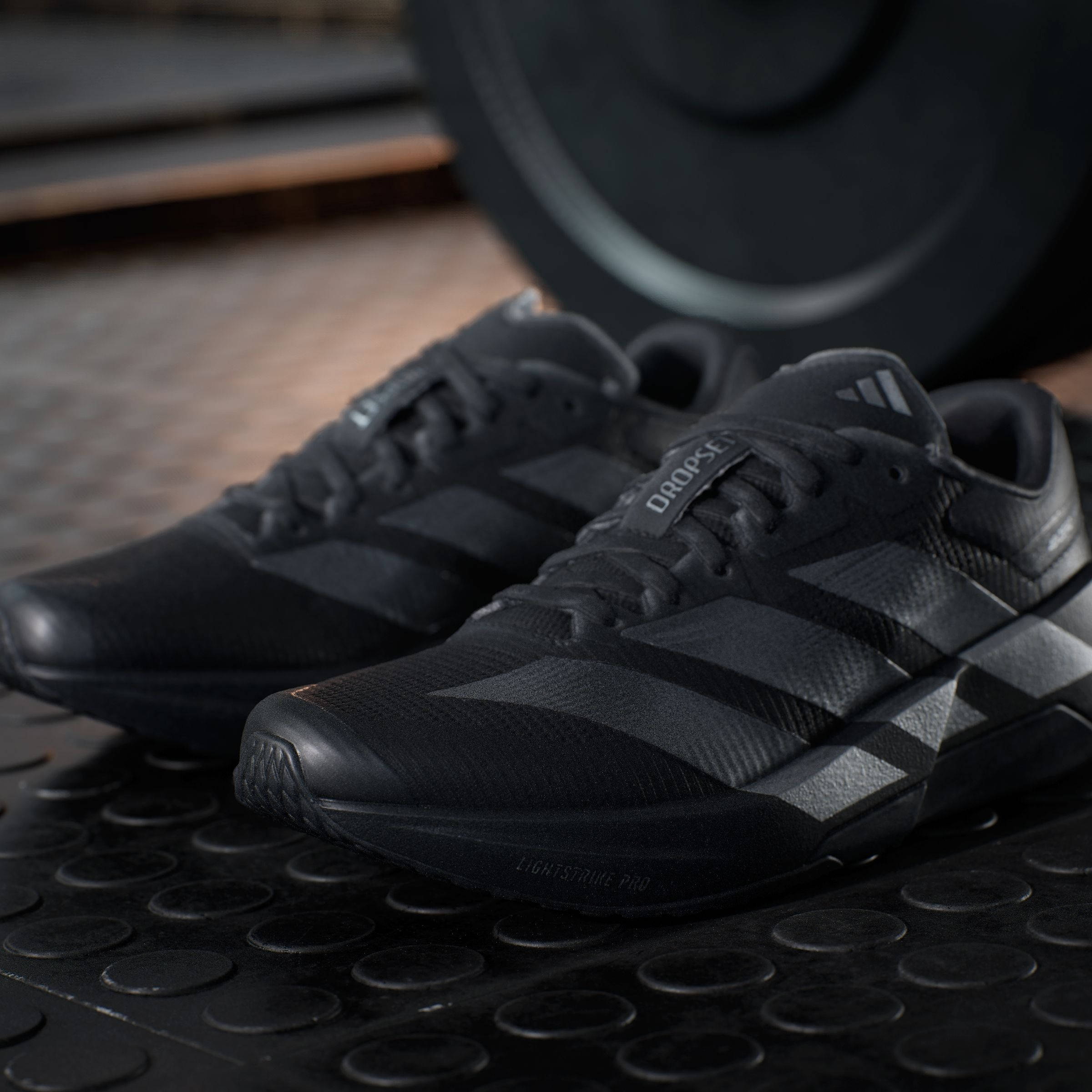 adidas Adizero Dropset Black Iron Metallic KH6712 side profile