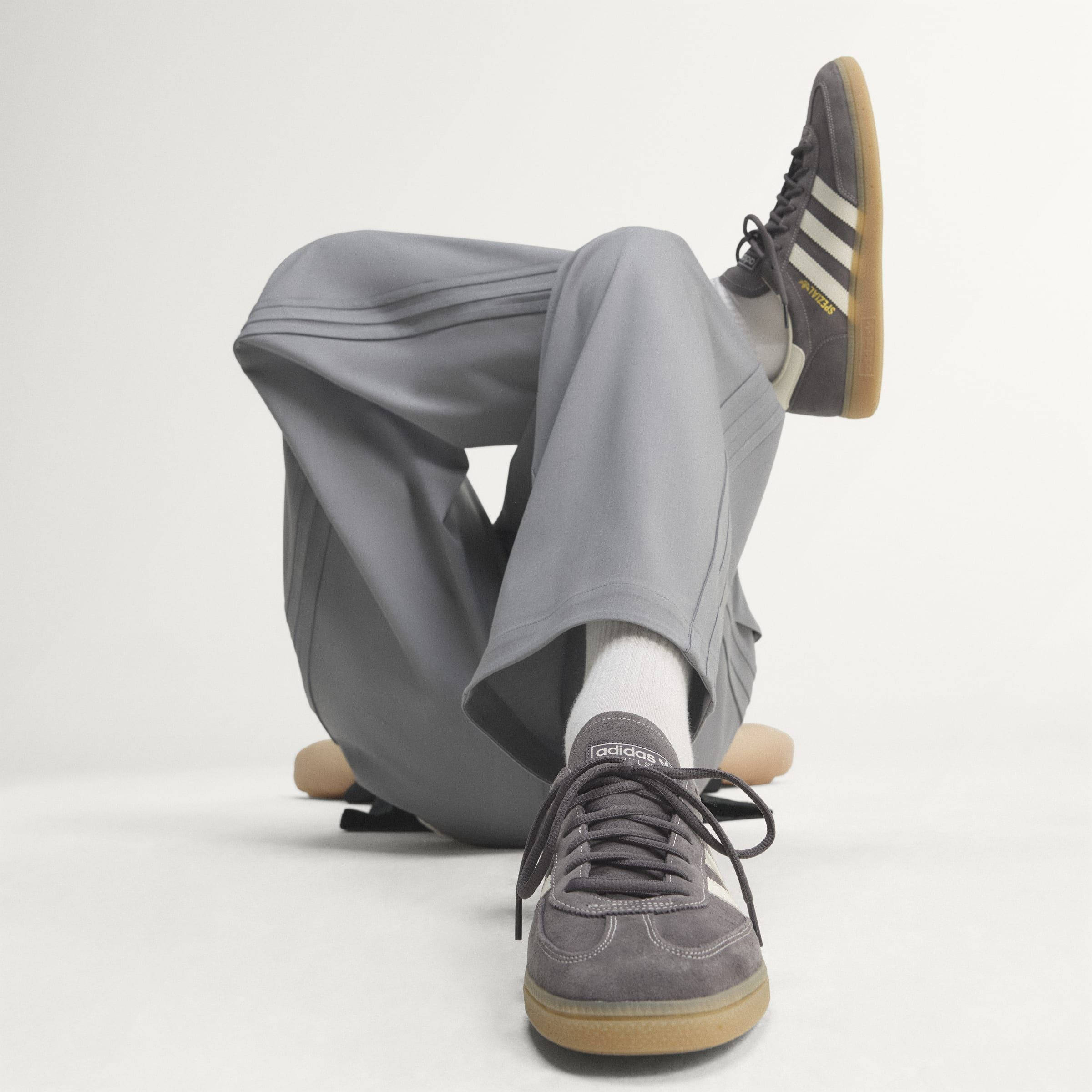 adidas Handball Spezial Grey Strata Gum KZ6705 on foot