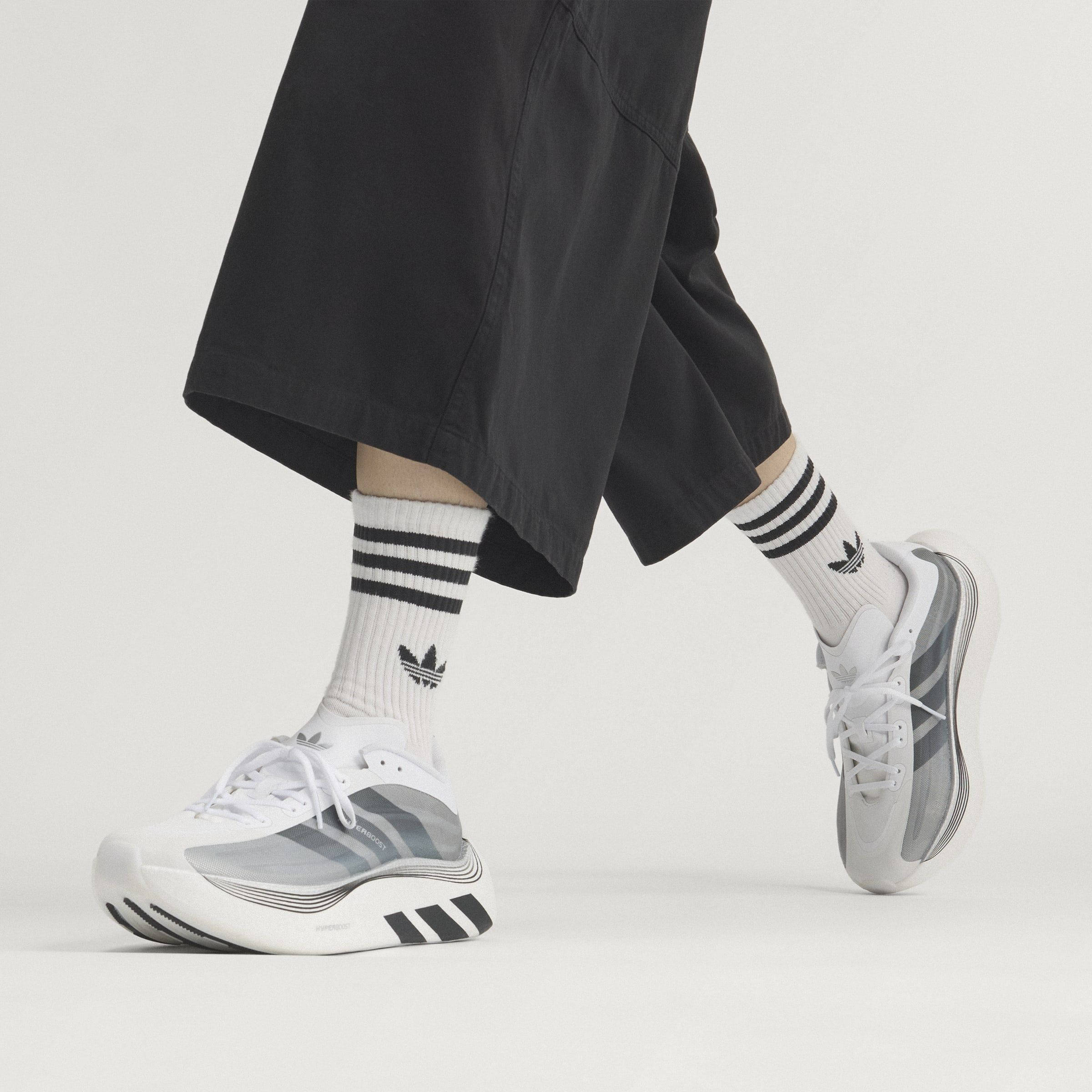 adidas Hyperboost Euphoria LT Black White Silver LA5997 on foot