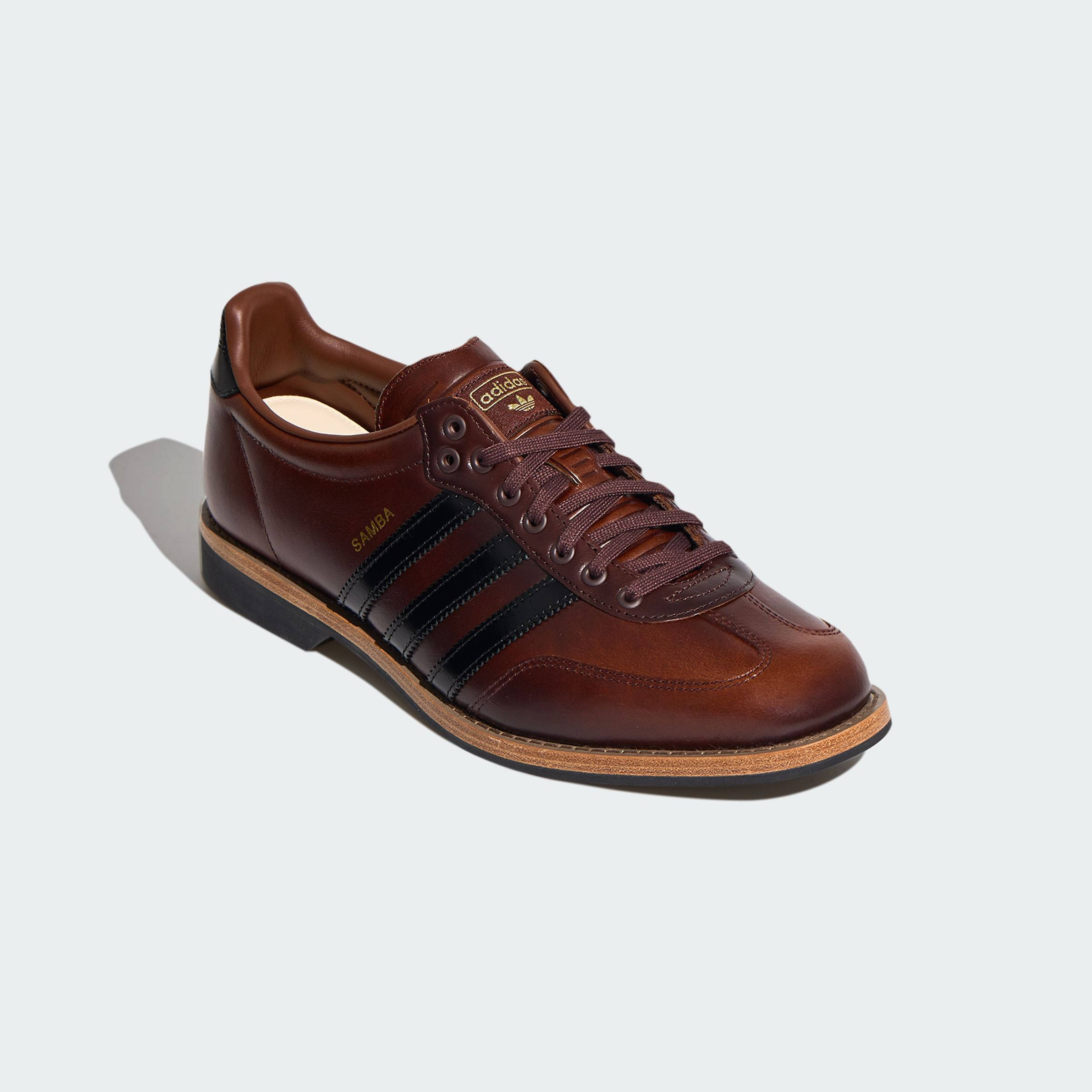 adidas Samba Bowling Brown Black HP5198 front
