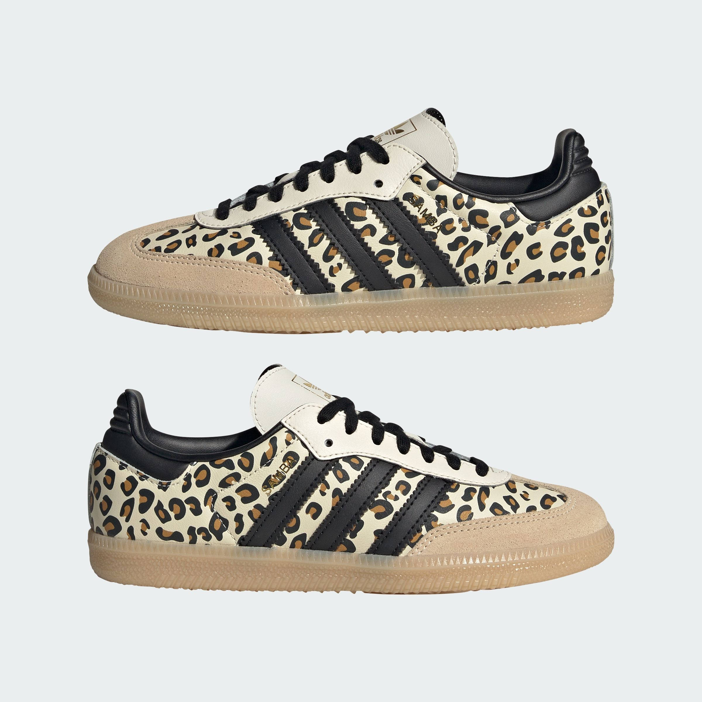 adidas Samba OG GS Cream White Leopard KK2535 feature