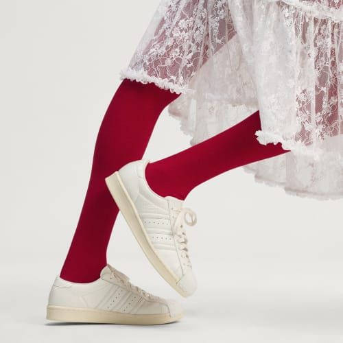adidas Superstar Vintage Core White Cream KH7754 on foot