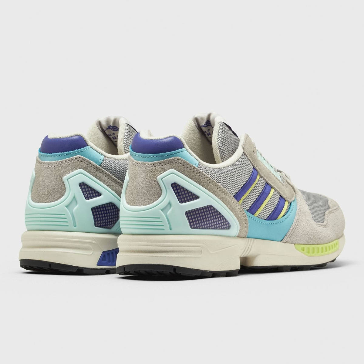 adidas ZX 8000 Grey Purple Frozen Lemon Heel
