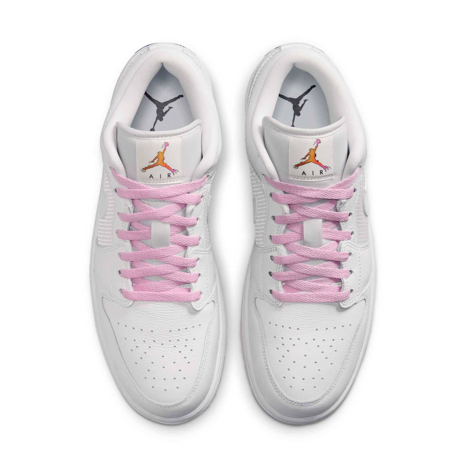 Air Jordan 1 Low SE Light Arctic Pink Silver IO2048-100 middle