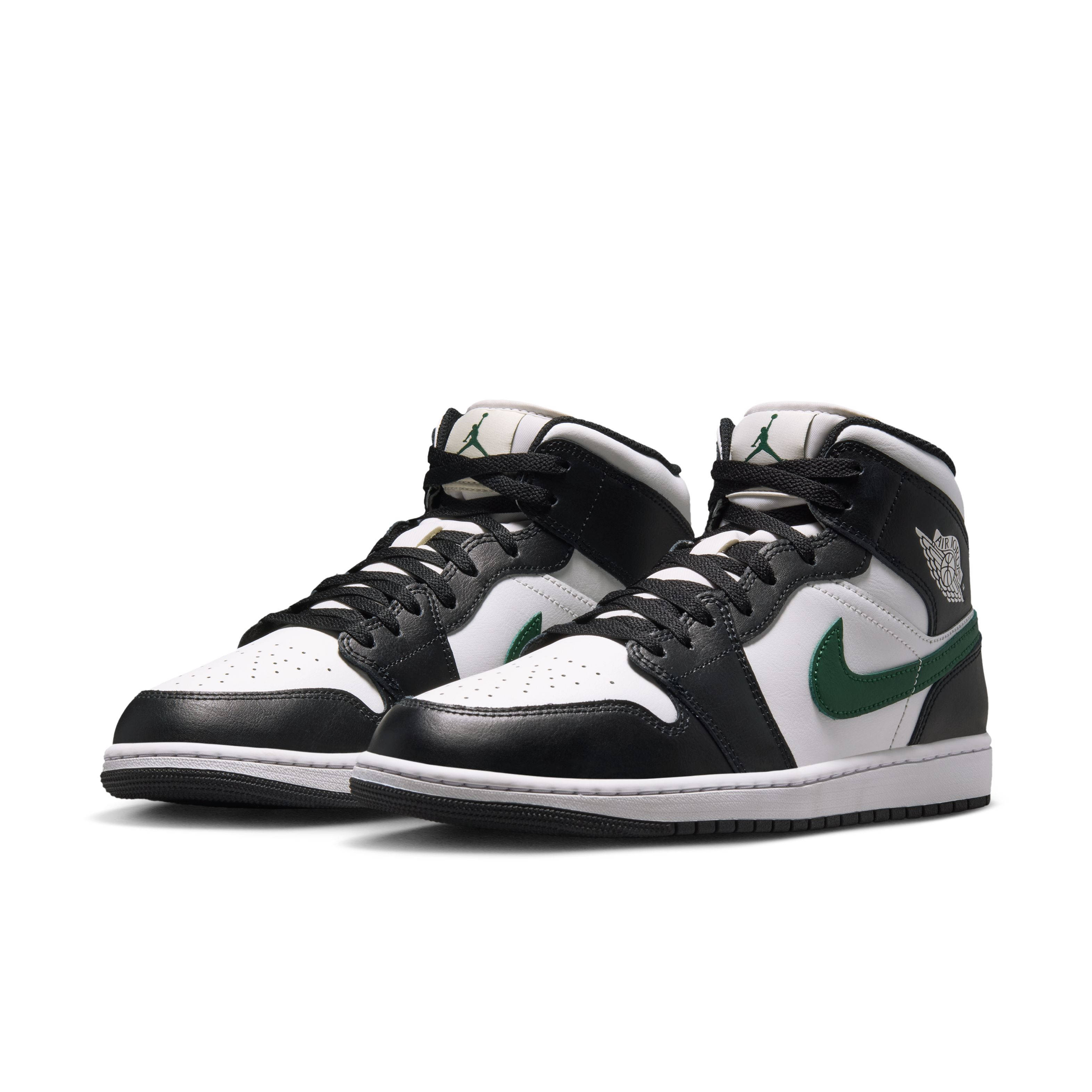Air Jordan 1 Mid Black Gorge Green DQ8426-004 front