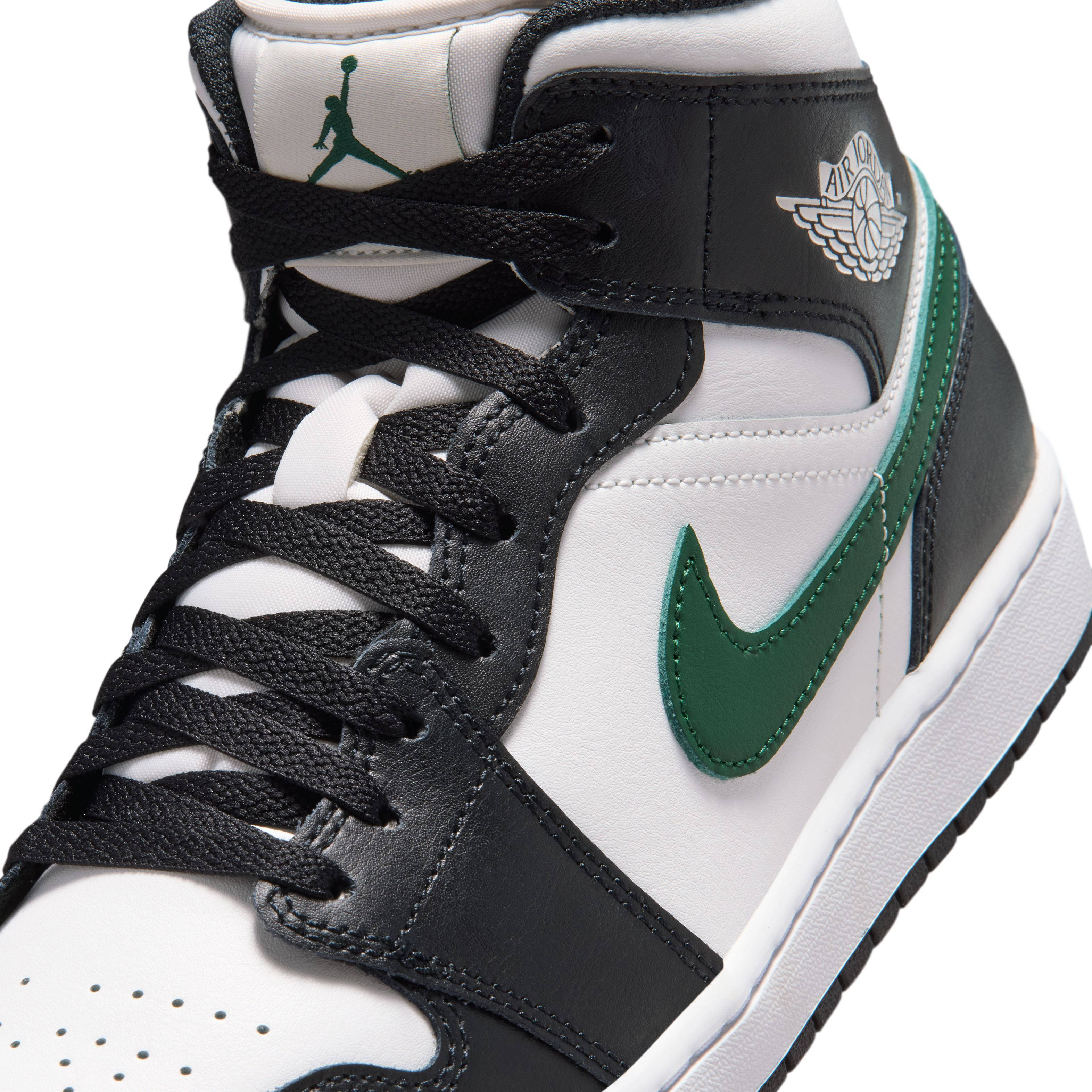 Air Jordan 1 Mid Black Gorge Green DQ8426-004 side
