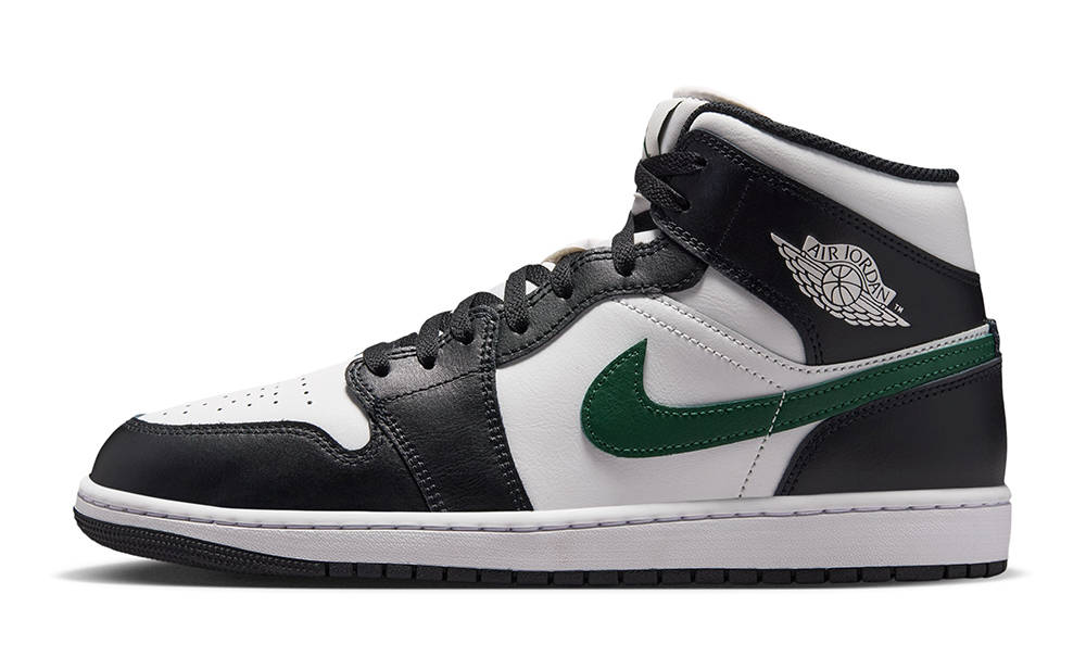 Air Jordan 1 Mid Black Gorge Green