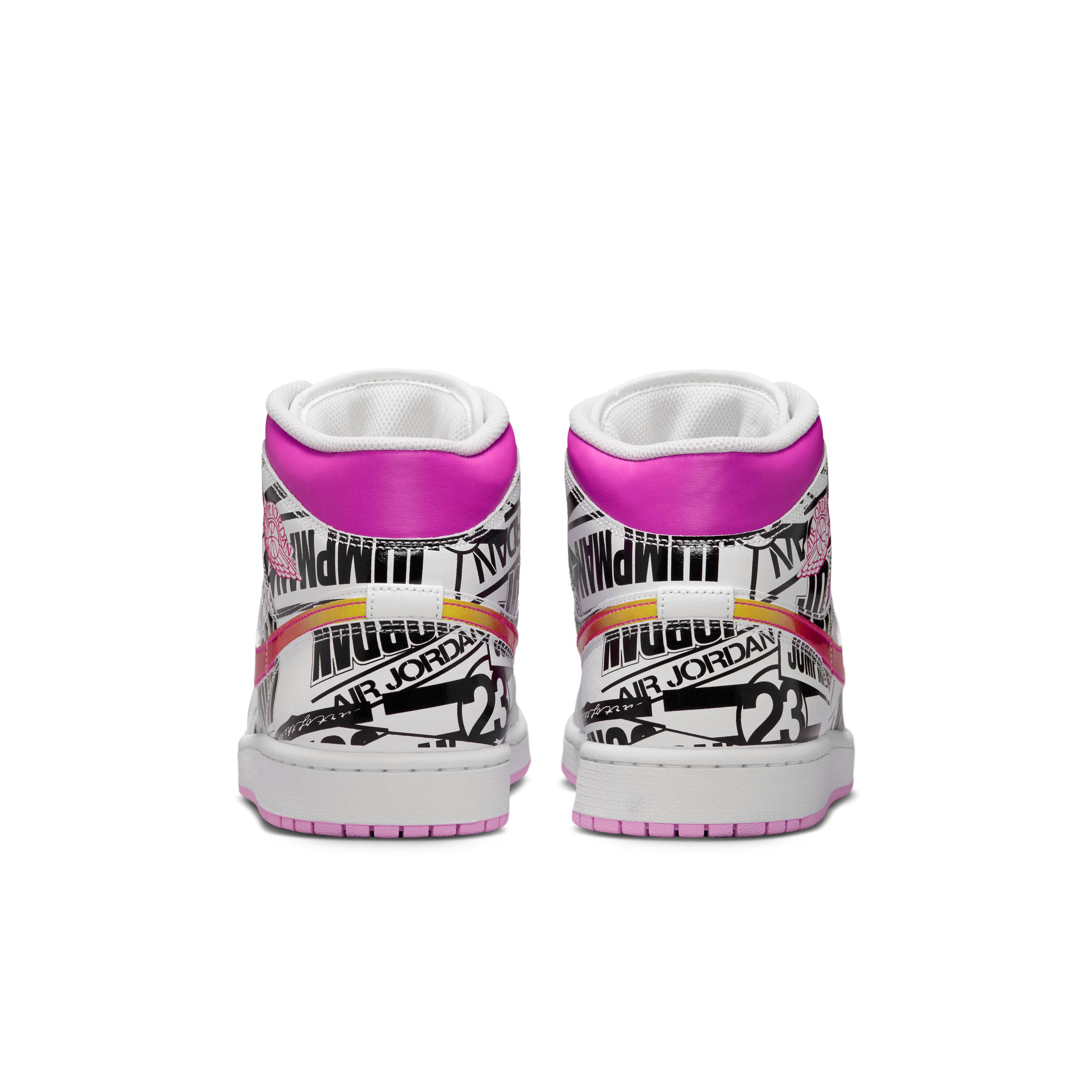 Air Jordan 1 Mid What The Logo IX3522-101 back