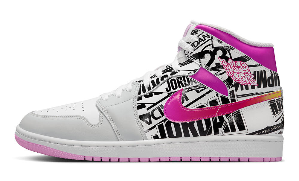 Air Jordan 1 Mid What The Logo