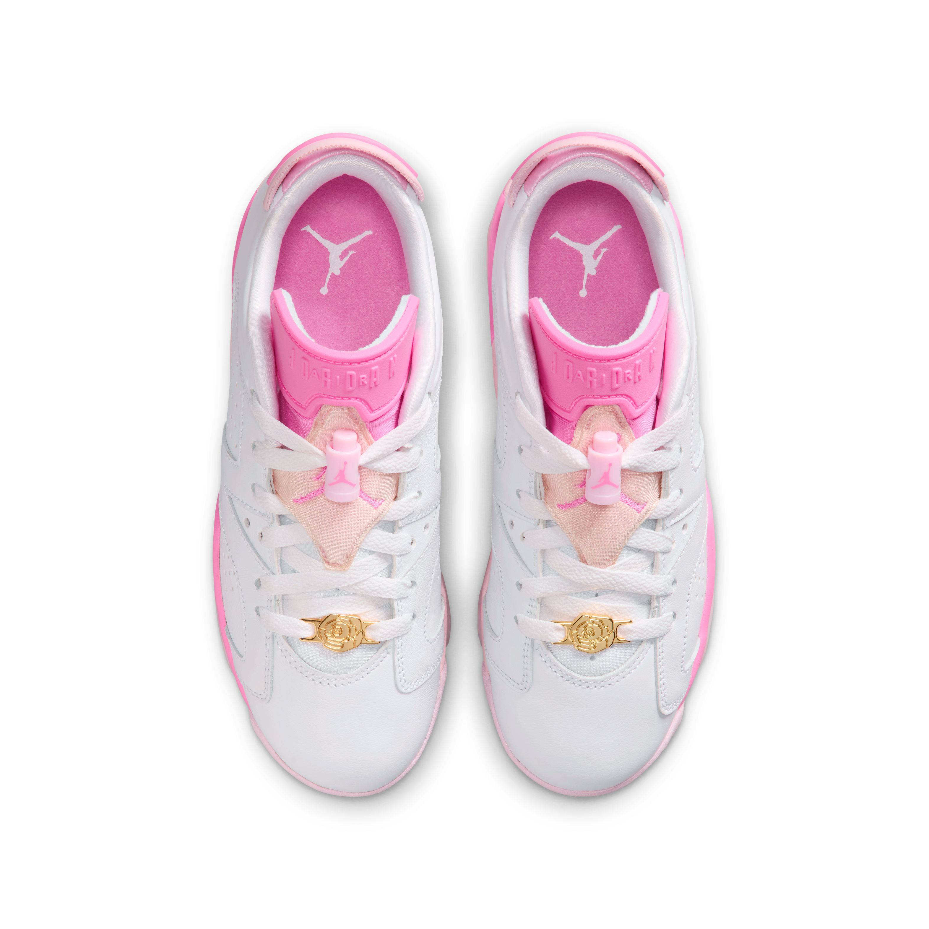 Air Jordan 6 Retro Low GS China Rose IQ5976-100 middle