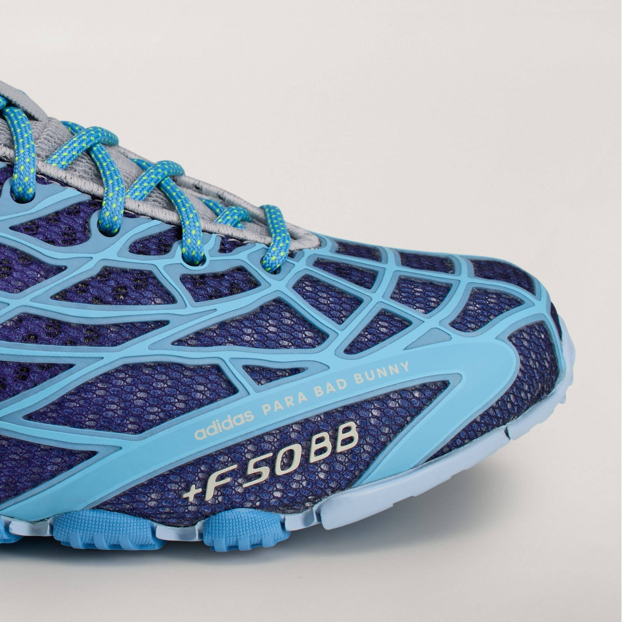 Bad Bunny x adidas F50 Ghost Sprint Dark Marine KI9450 toe