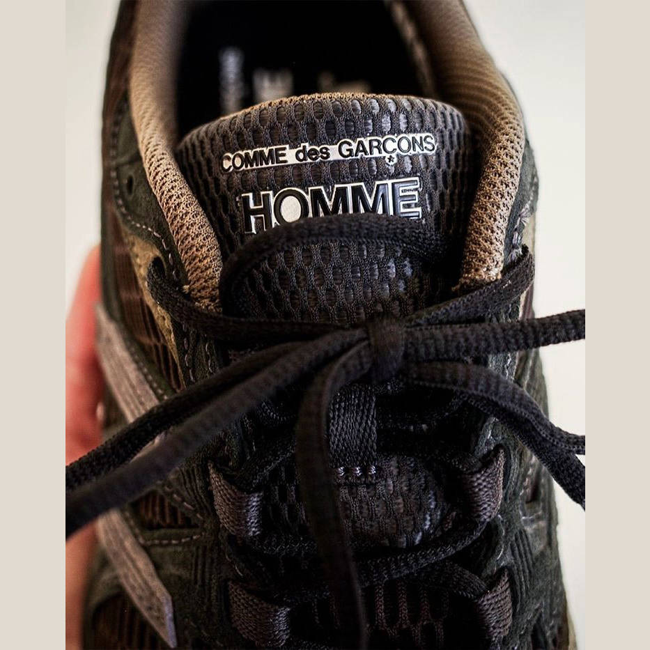 Comme des Garçons x New Balance 1226 Charcoal Khaki tongue