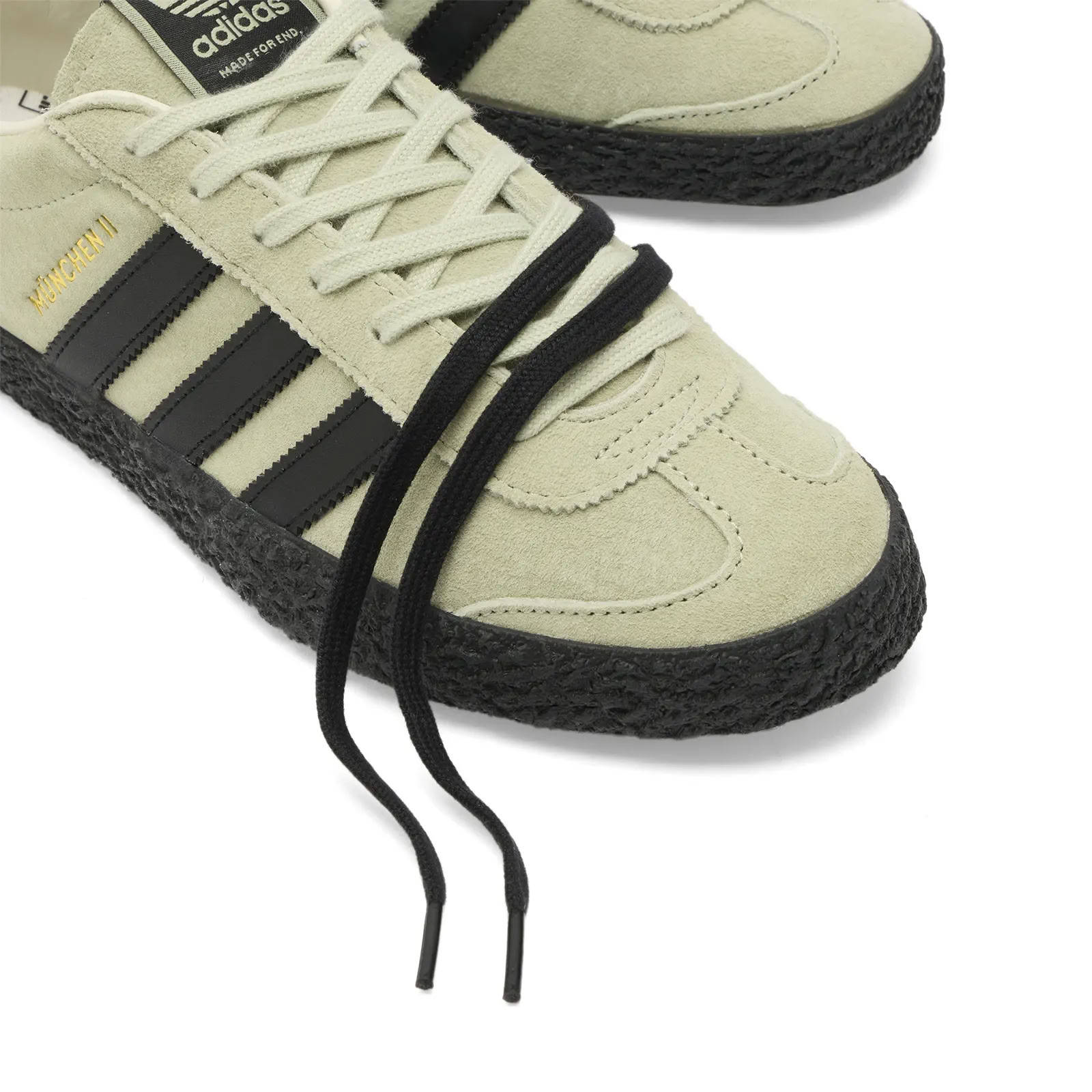 END. x adidas Munchen II SPZL Halo Green Detail 1