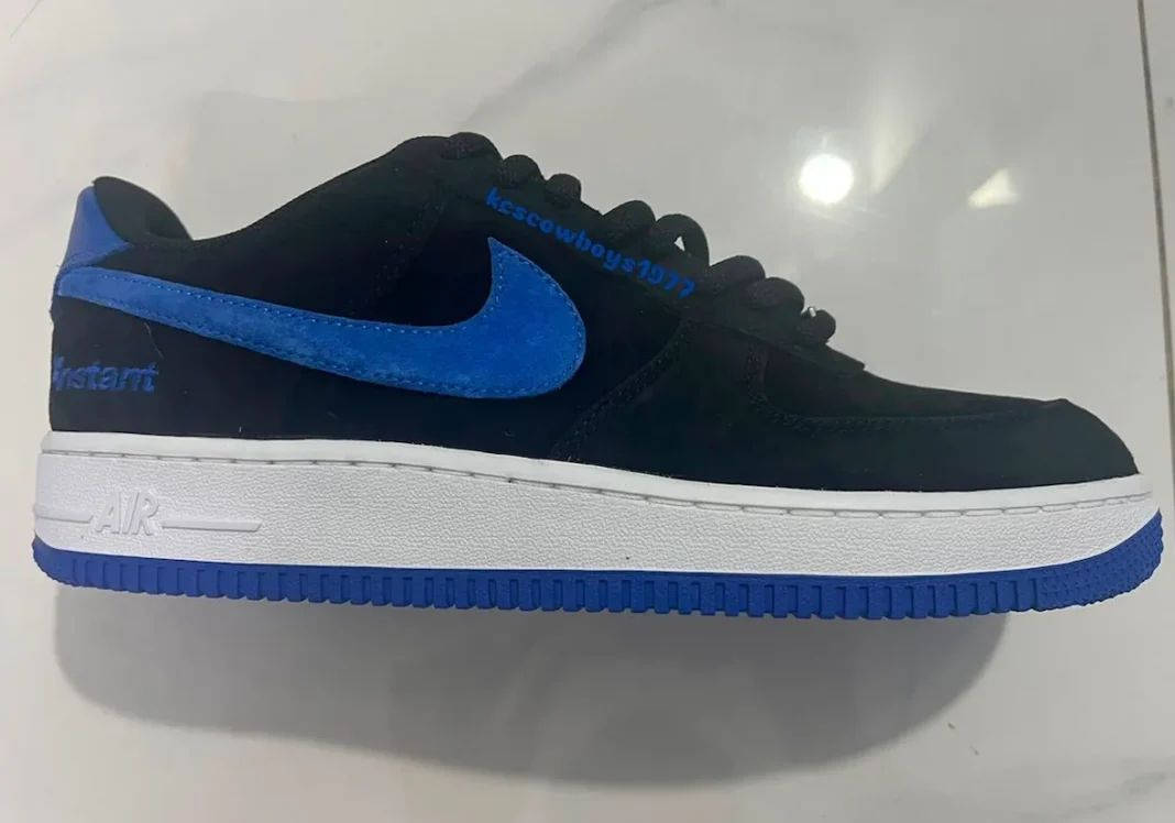 Instant Skateboards x Nike SB Air Force 1 Black Game Royal IV5289-002 side