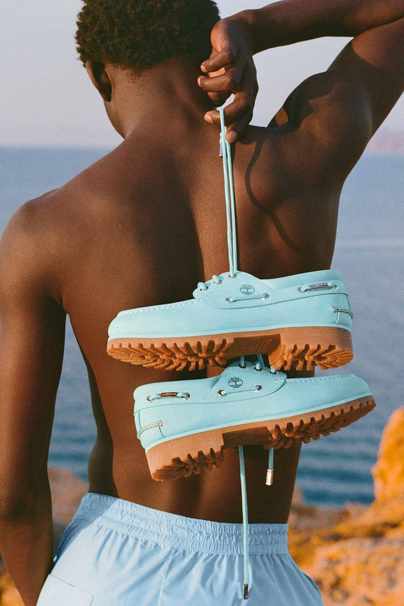 Jacquemus x Timberland Authentic Boat Lagoon Blue FOM00192AC08C08340 feature