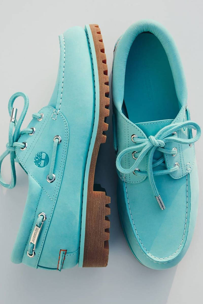 Jacquemus x Timberland Authentic Boat Lagoon Blue