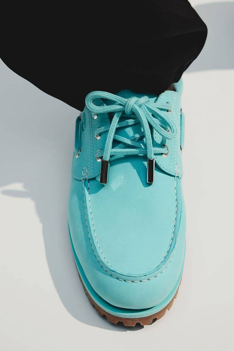 Jacquemus x Timberland Authentic Boat Lagoon Blue