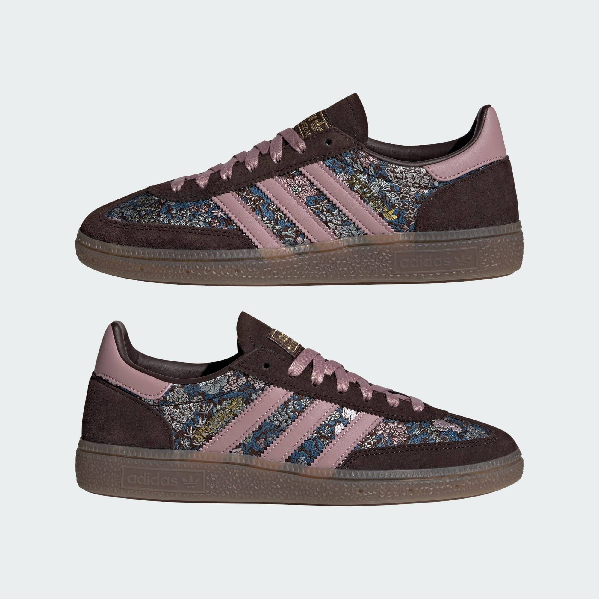 Liberty London x adidas Handball Spezial Brown Multi KH9814 feature
