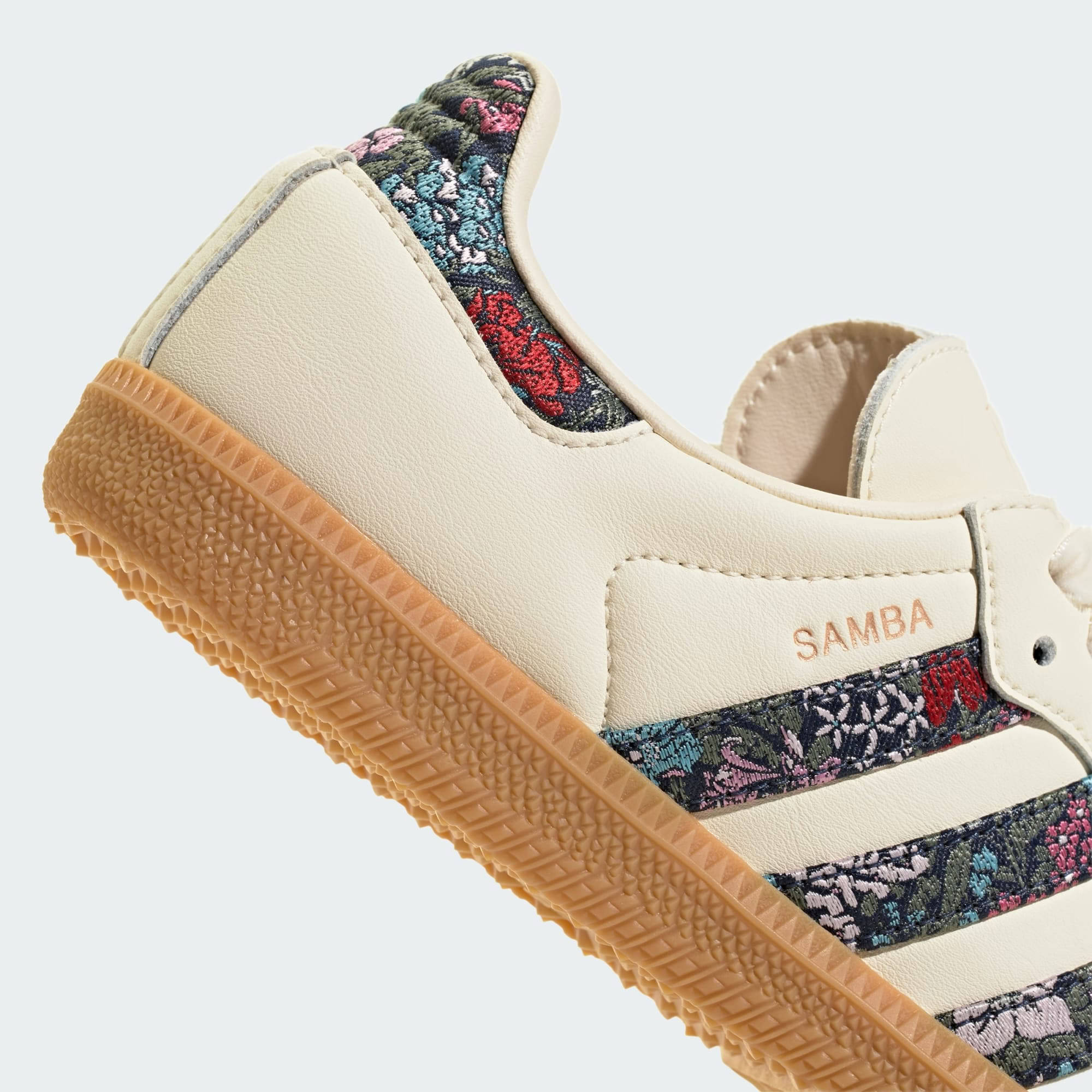 Liberty London x adidas Samba GS Cream White Detail