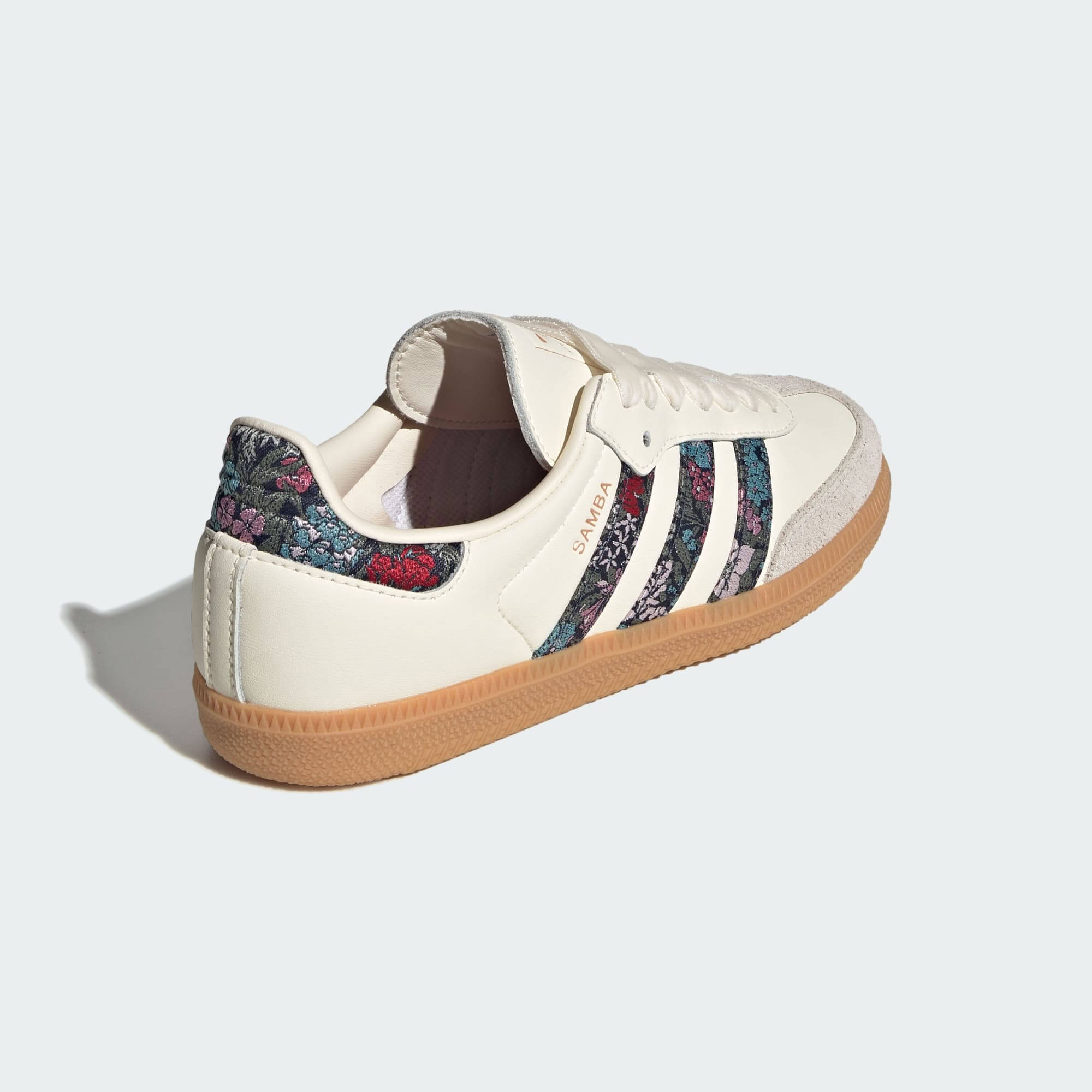 Liberty London x adidas Samba GS Cream White Heel