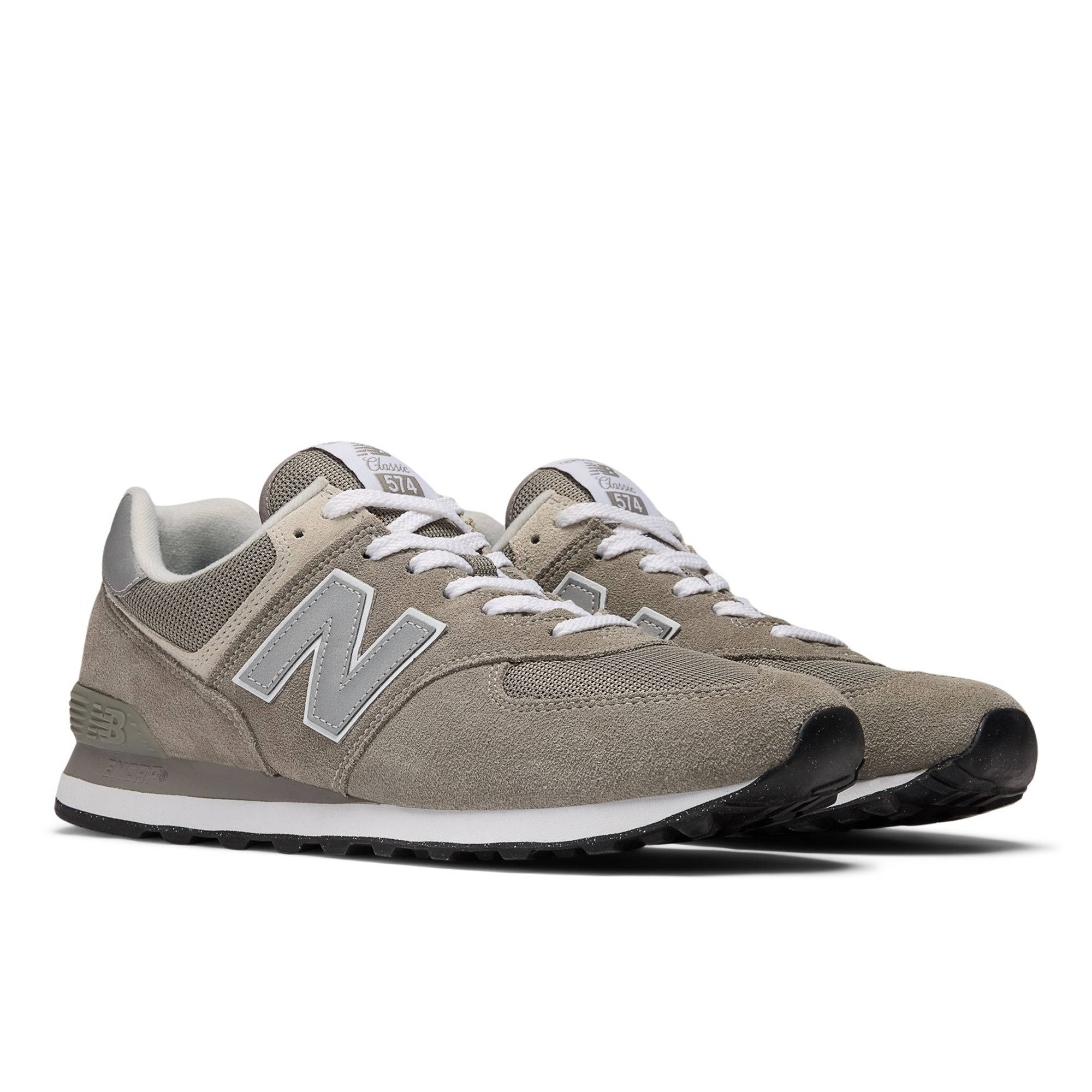 New Balance 574 Grey White ML574EVG front