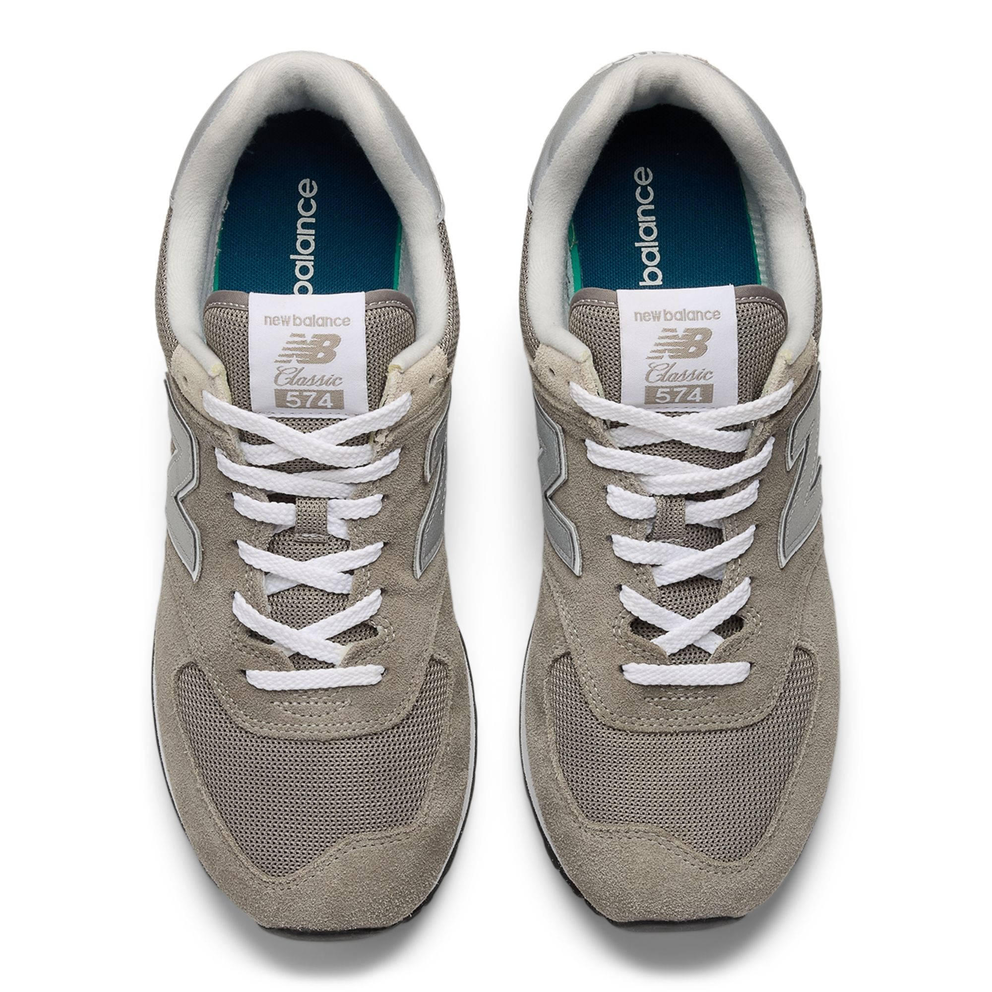 New Balance 574 Grey White ML574EVG middle