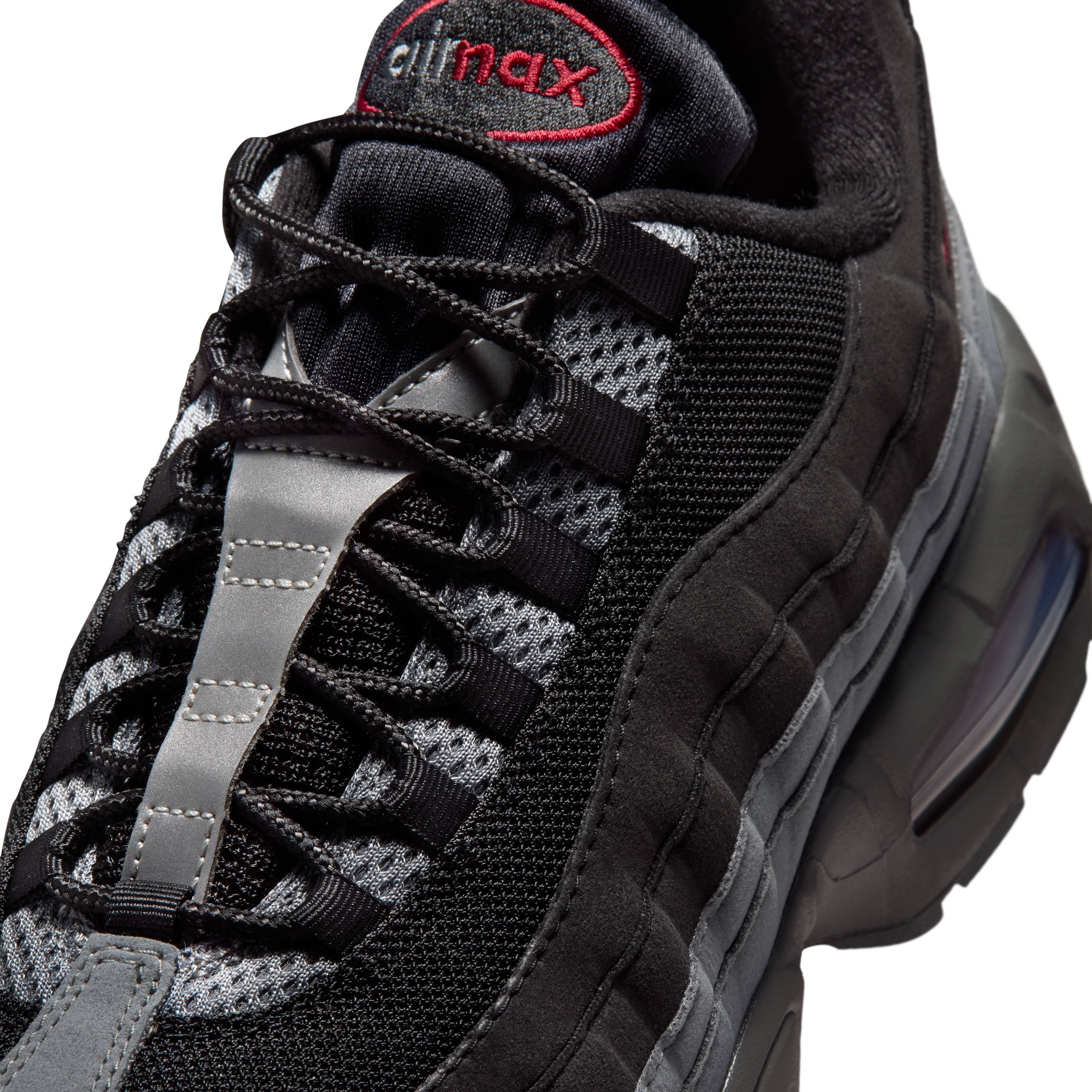 Nike Air Max 95 Big Bubble OG Black Tough Red Detail