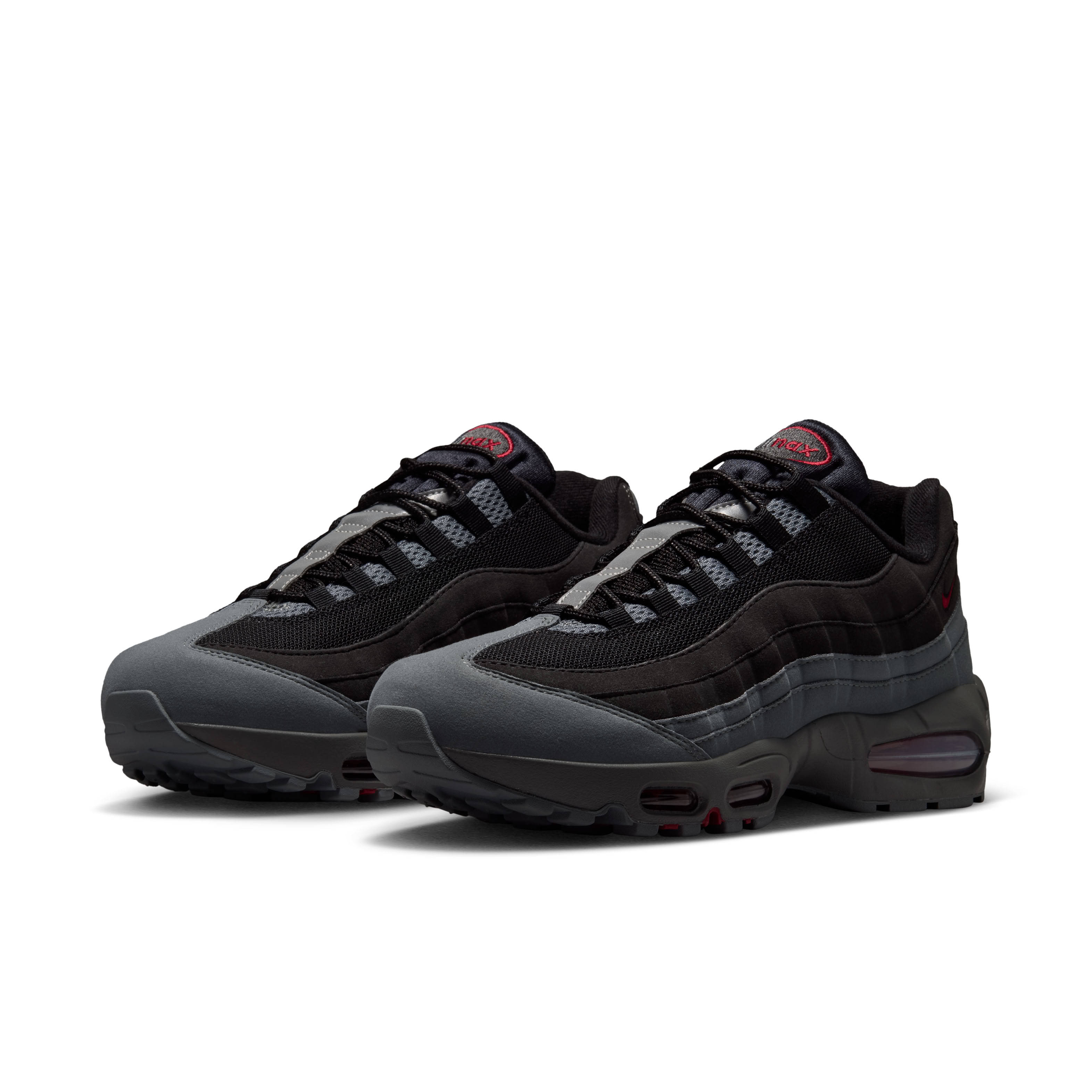 Nike Air Max 95 Big Bubble OG Black Tough Red Pair