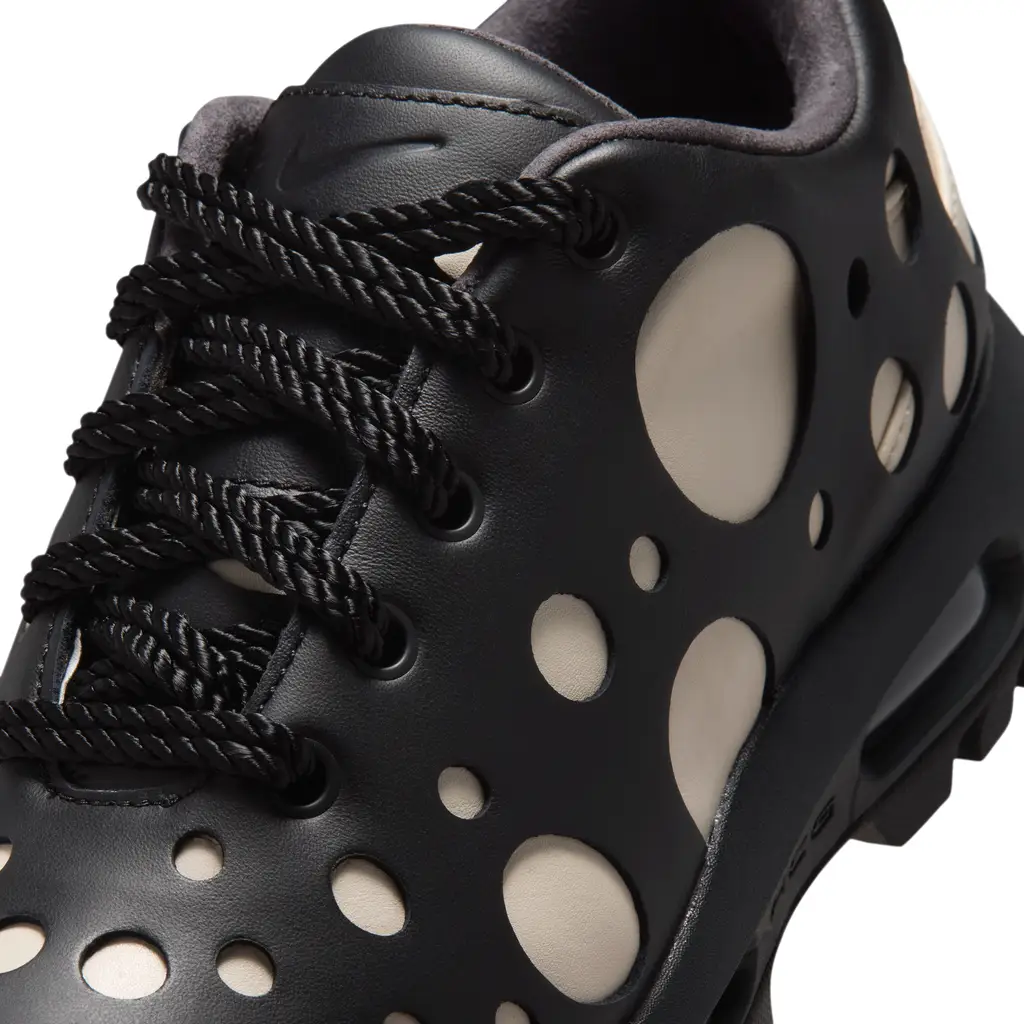 Nike Air Max Goadome Low Polka Dot Orewood side detail showing visible Air Max cushioning and thick ACG-inspired sole