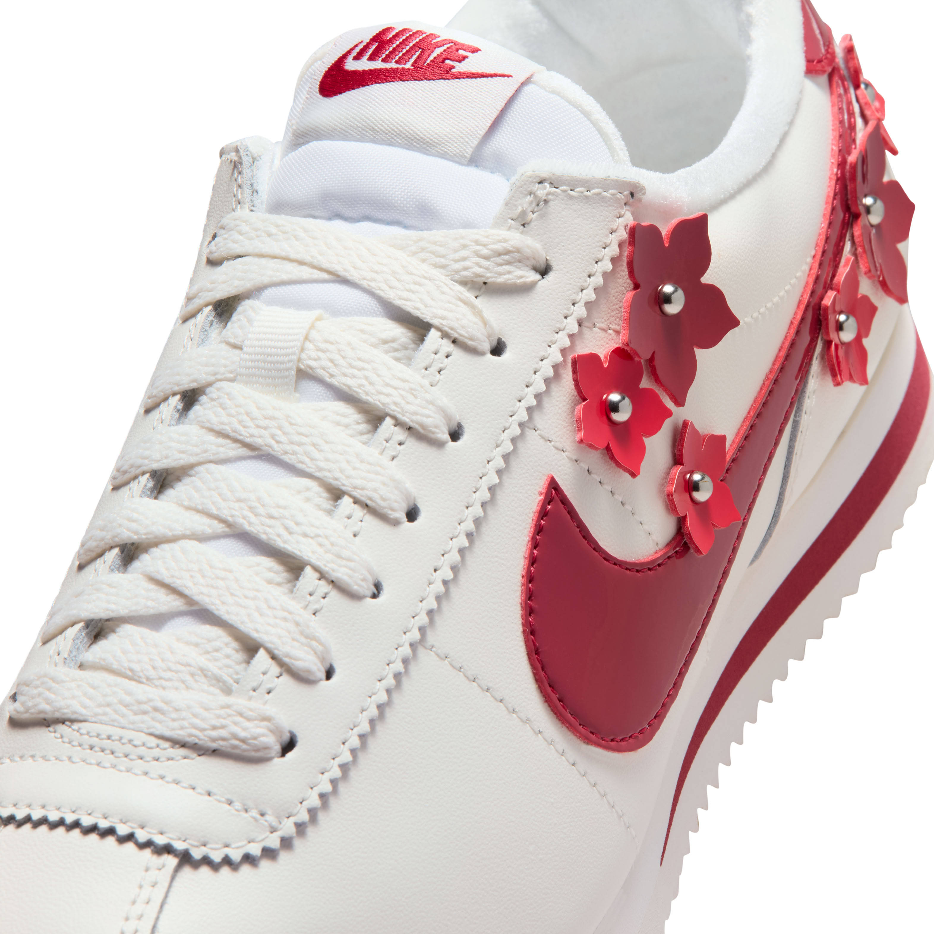 Nike Cortez Leather Florette Red Detail