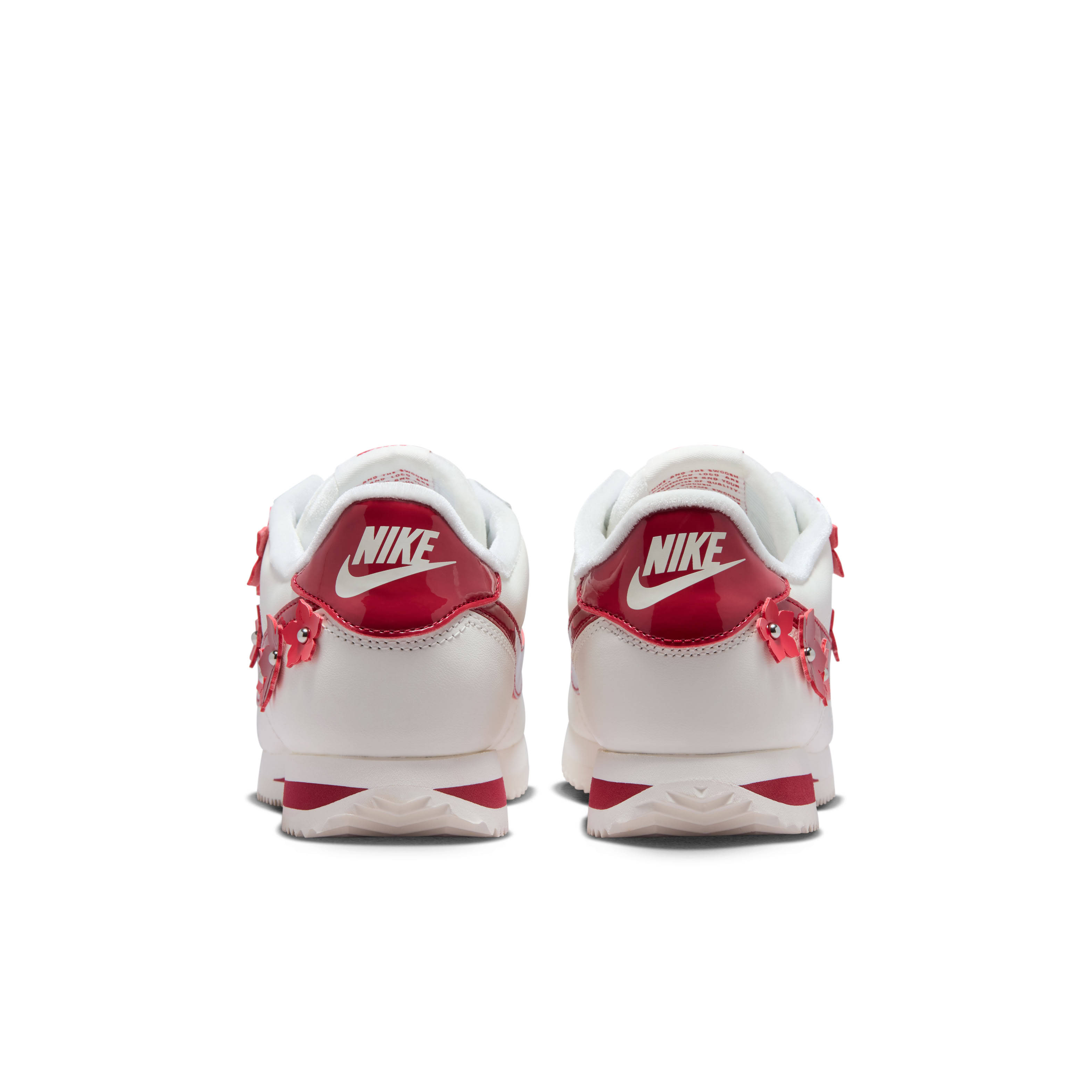 Nike Cortez Leather Florette Red Heel